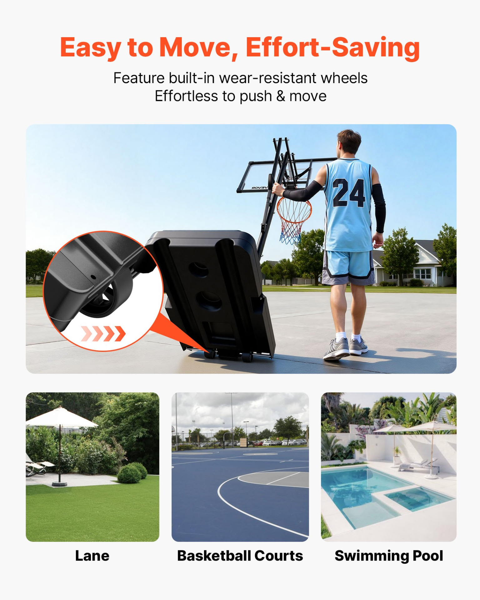 Portable Basketball Stand, Pools