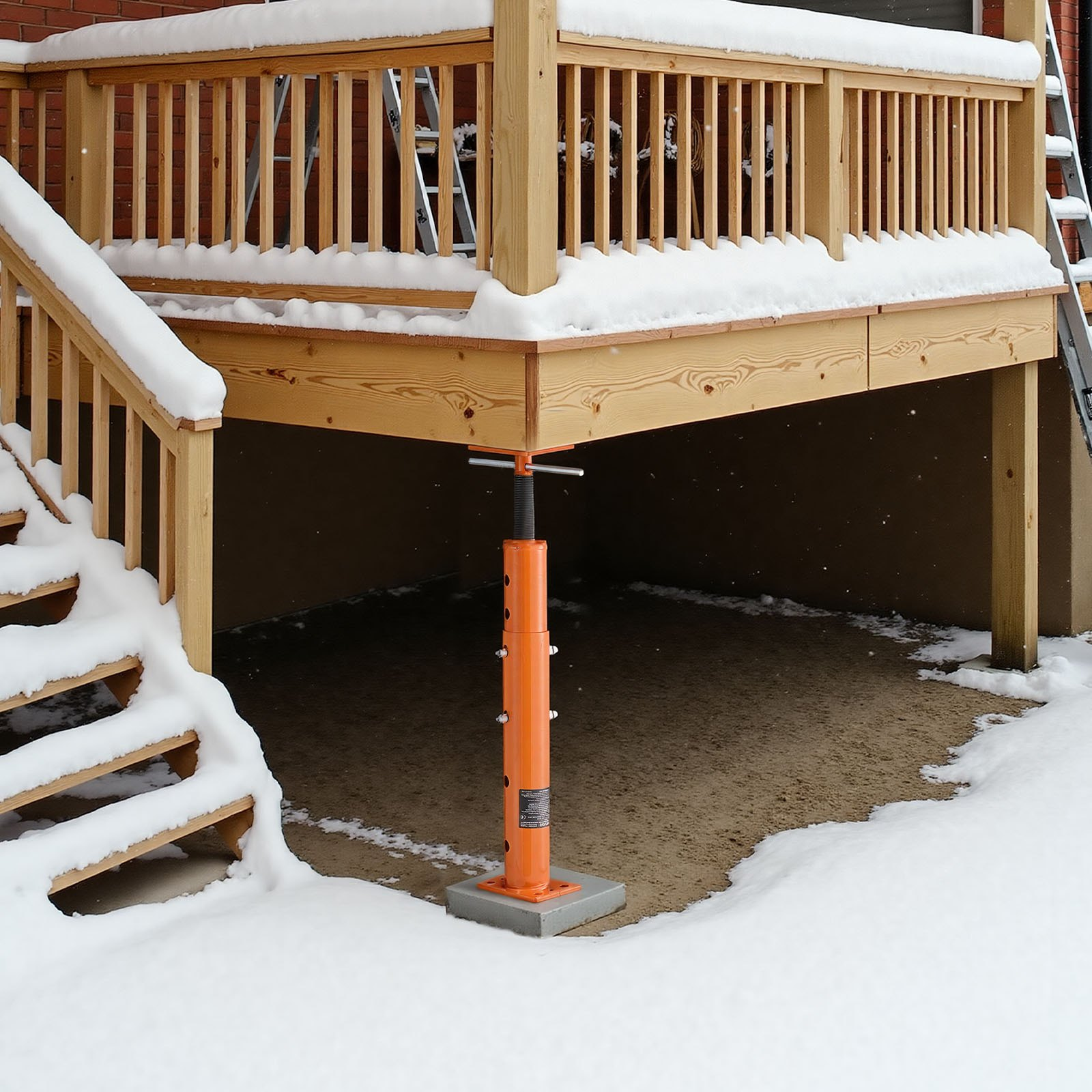 VEVOR 2-Pack House Jack Posts | 18,000 lb Capacity Telescoping