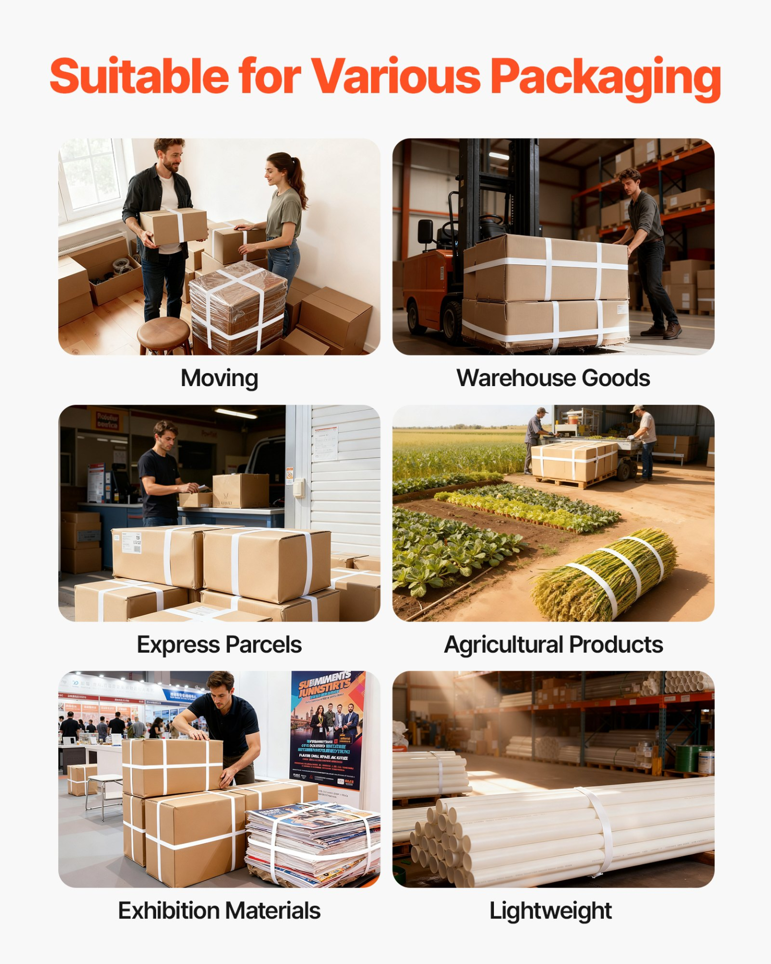 VEVOR Heavy-Duty Strapping Kit – Complete Pallet Banding Set