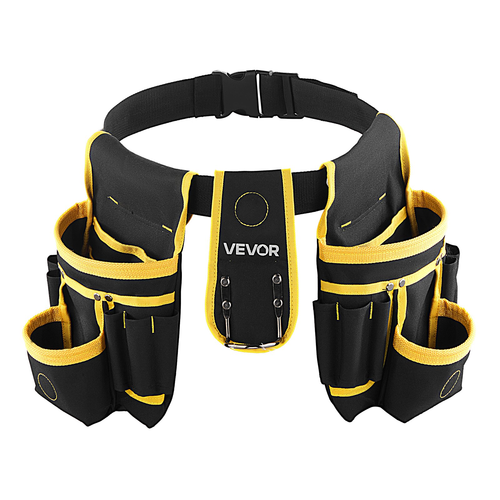 Tool Belt w/ 28 Pockets – Heavy Duty Adjustable, Magnetic Pouch, VEVOR