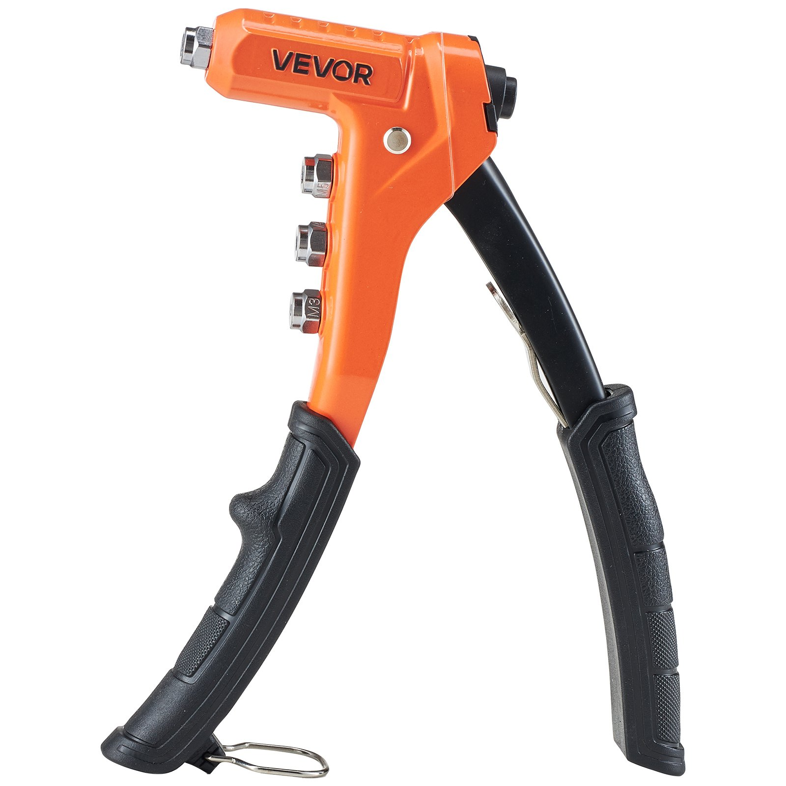 VEVOR 9" One-Handed Rivet Nut Tool Kit w/ 80 Nuts, 8 Mandrels & Case