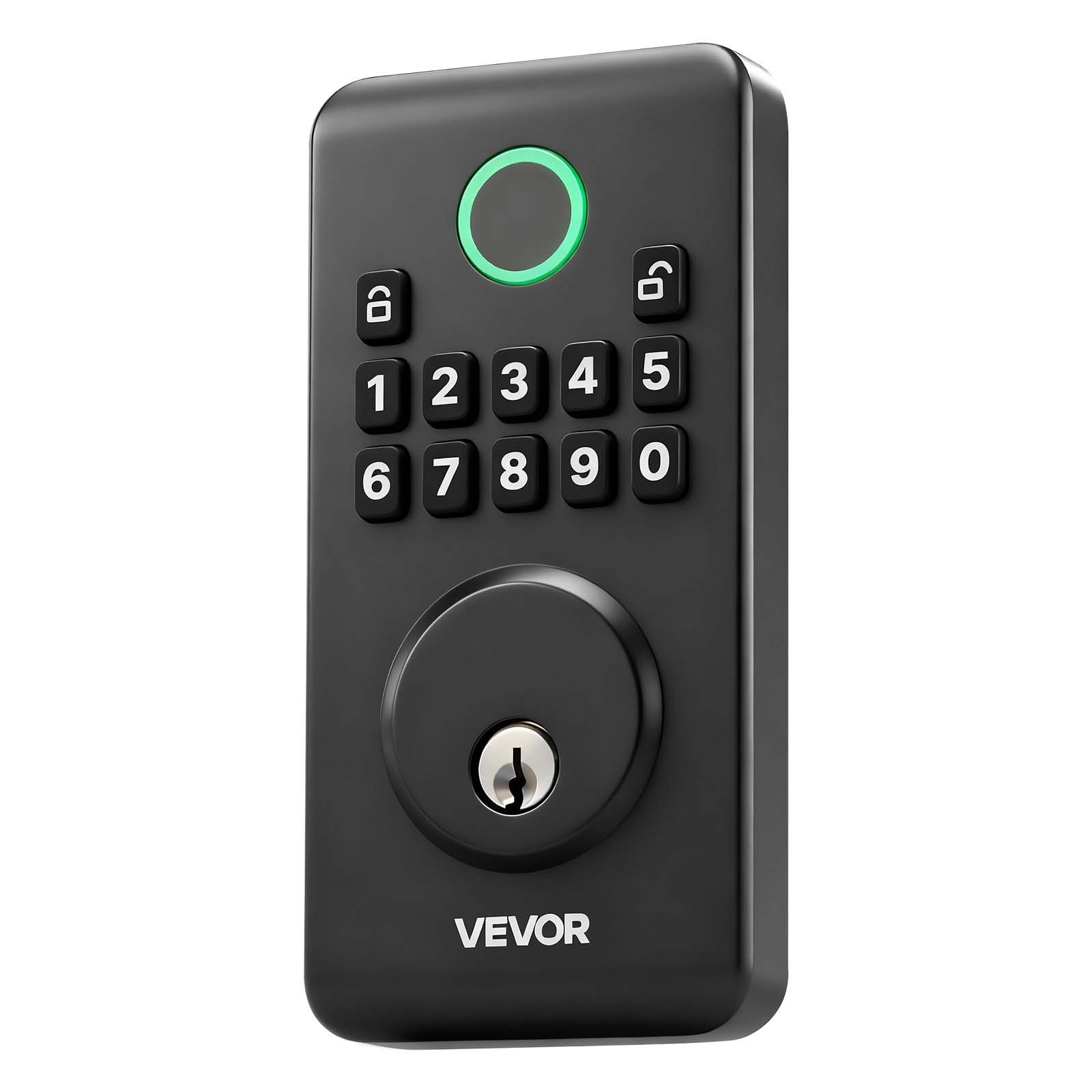 Keyless Entry Door Lock, Matte Black