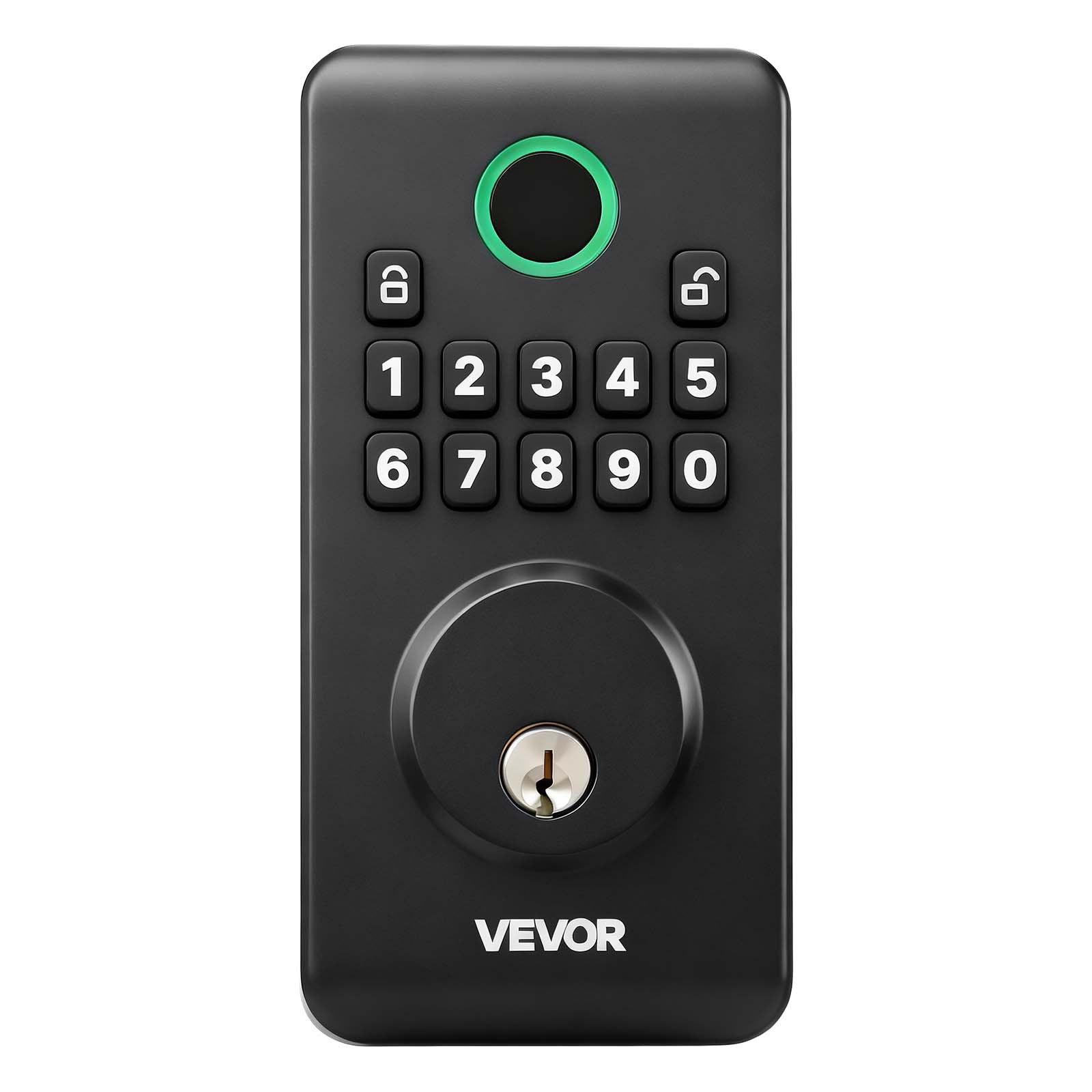 Keyless Entry Door Lock, Matte Black