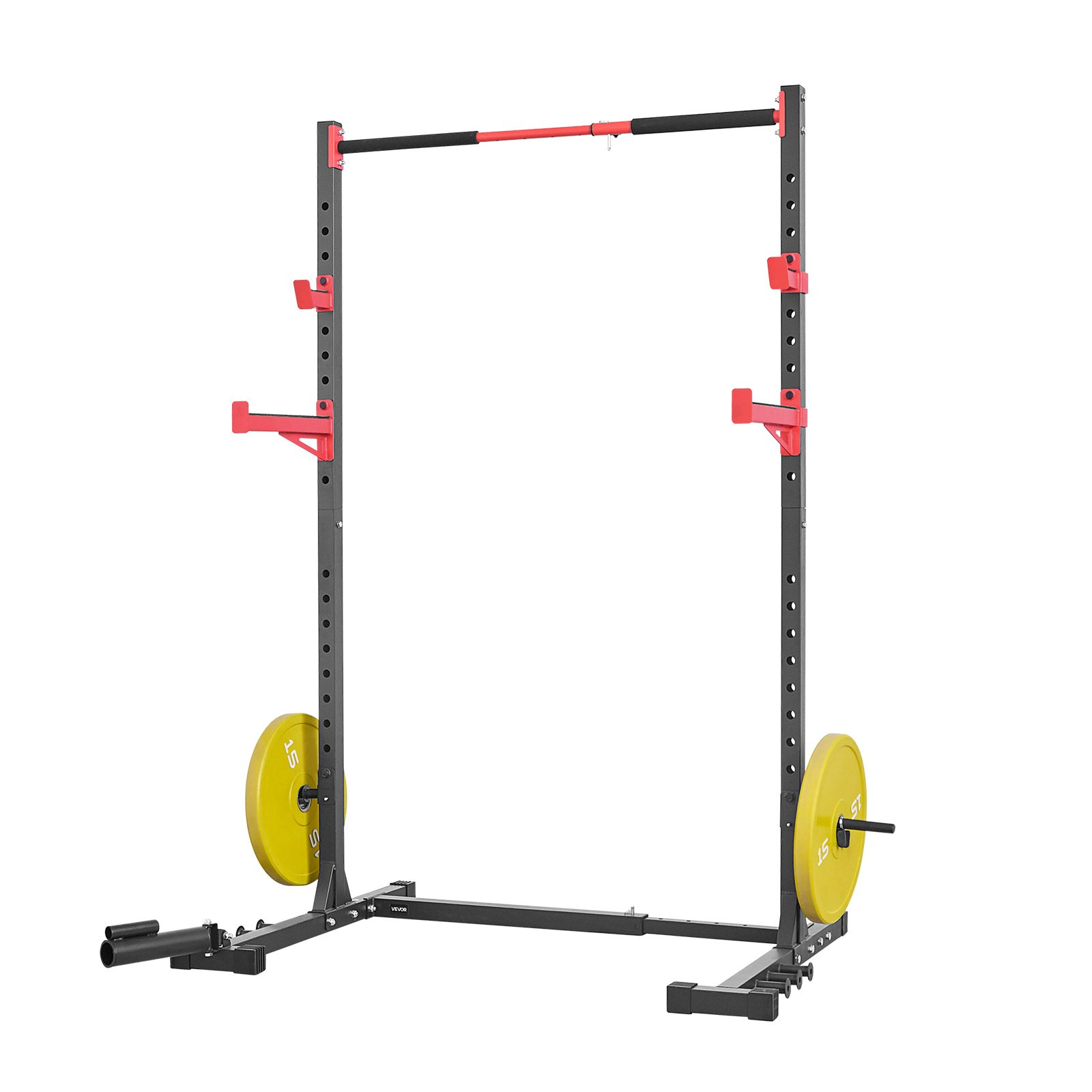Power Cage Rack, Multifunctional Squat Rack for Home Gym, Width-Adjustable Work