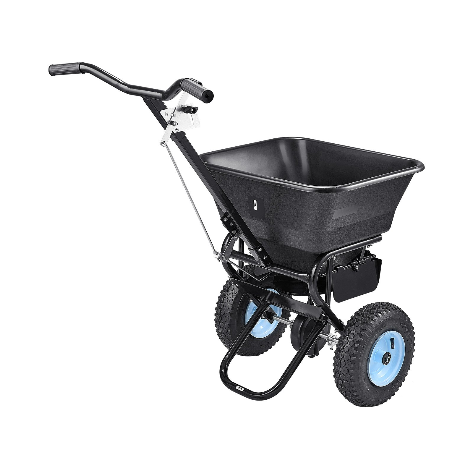 Lawn Spreader, 100LBS Capacity, for Seed Salt Ice Melt