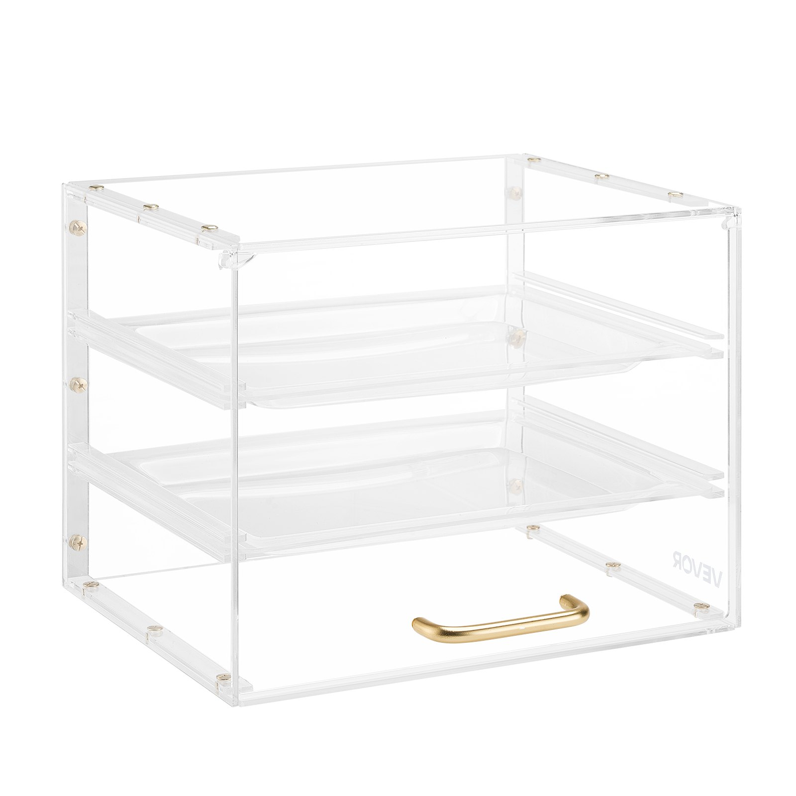 VEVOR 3‑Tier Acrylic Bakery Pastry Display Case Countertop Bread Cookie Box