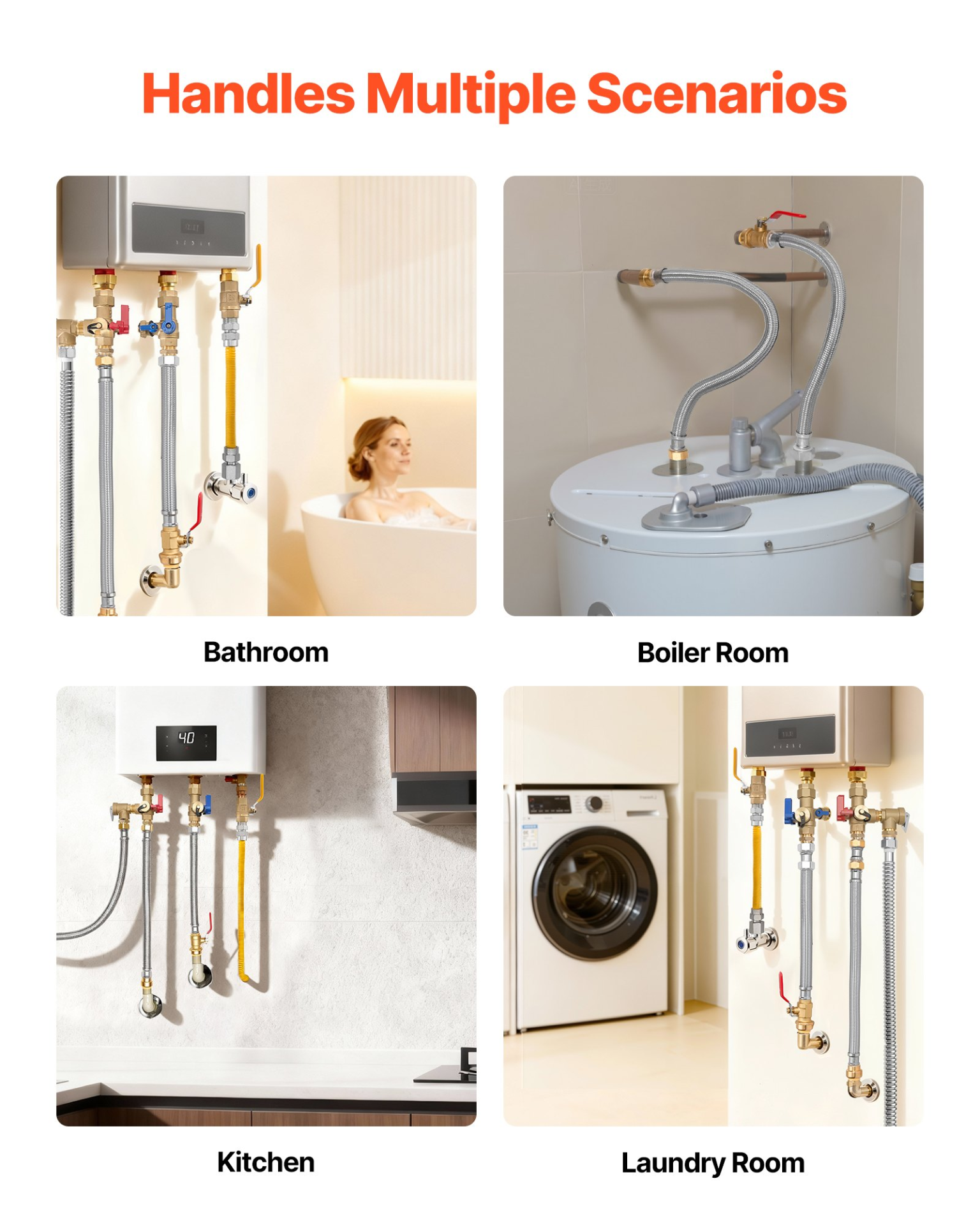 Water Heater Kit, Laundry Room