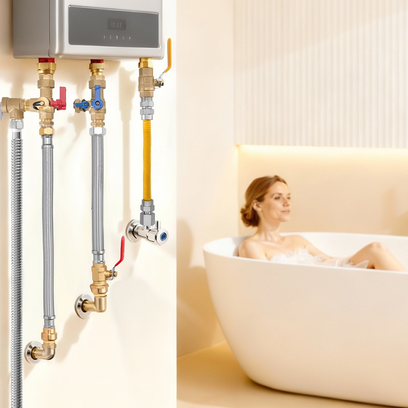 Water Heater Kit, Laundry Room