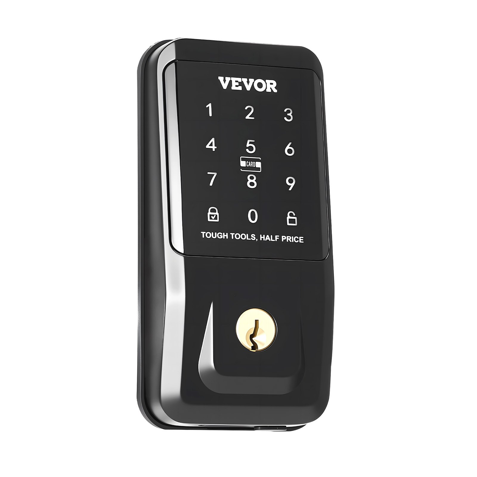 Keyless Entry Door Lock, Touchpad Electronic Deadbolt with IC Card, Matte Black