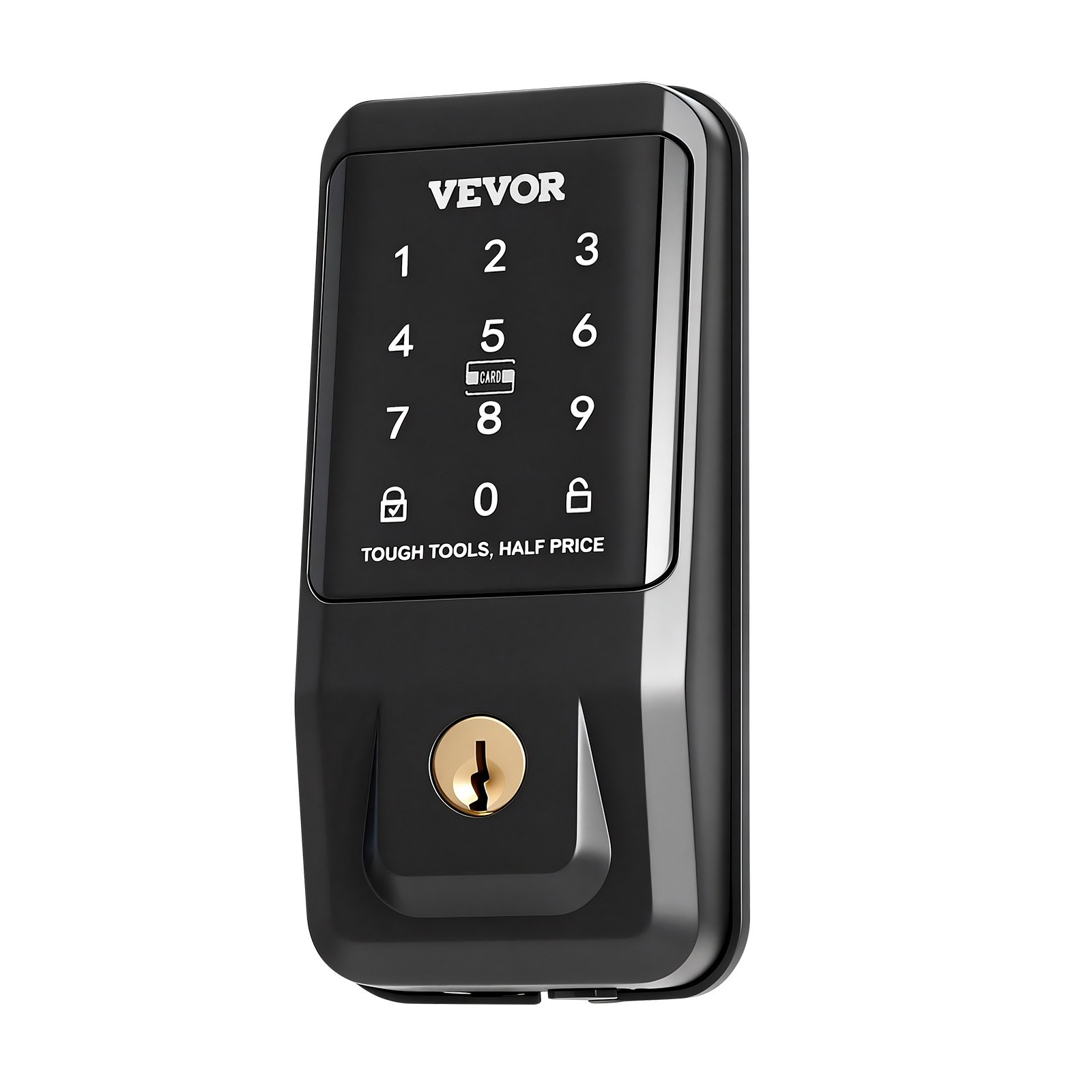 Keyless Entry Door Lock, Touchpad Electronic Deadbolt with IC Card, Matte Black