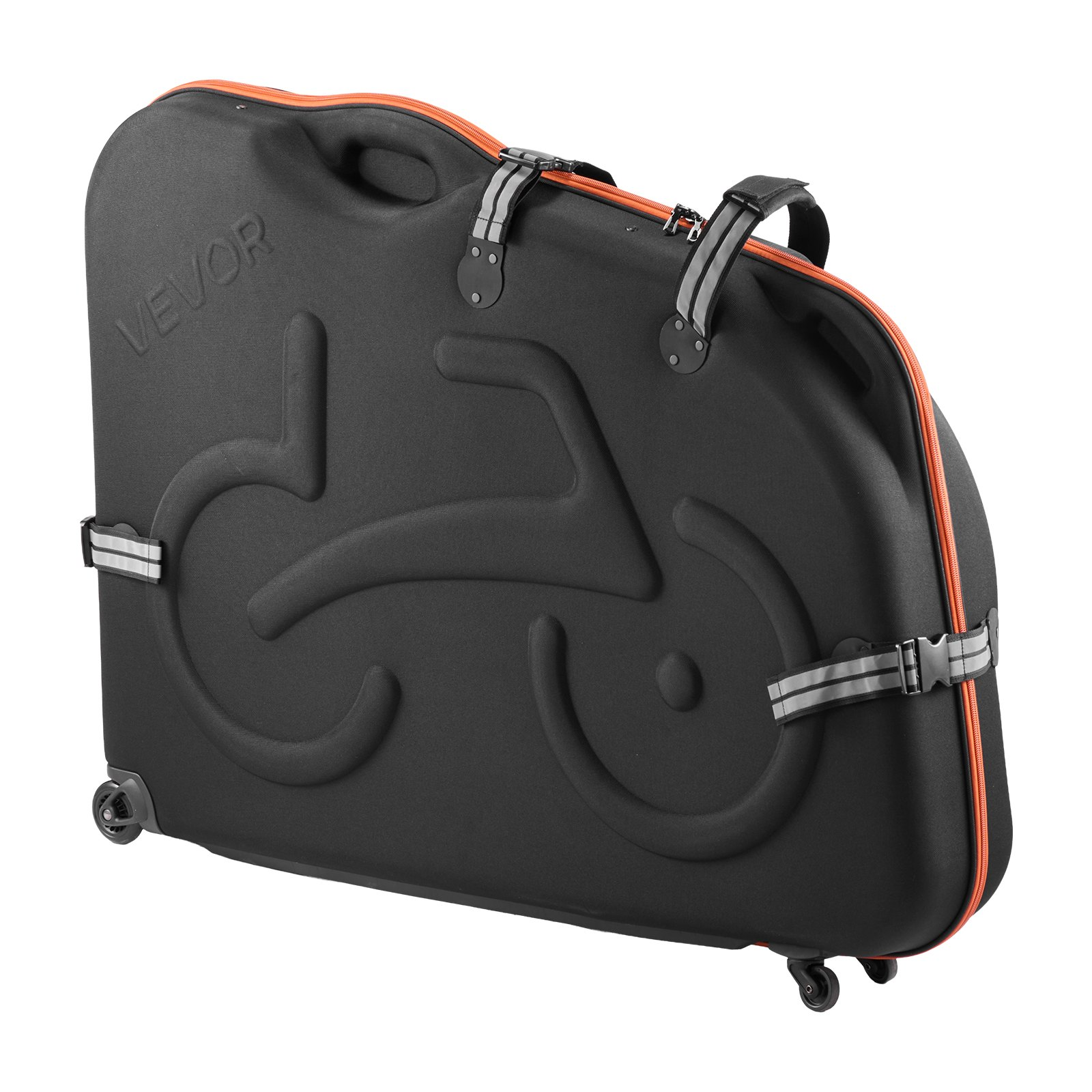 Bike Travel Case EVA Hard Shell w/ Wheels TSA Lock for 700C Road Bike