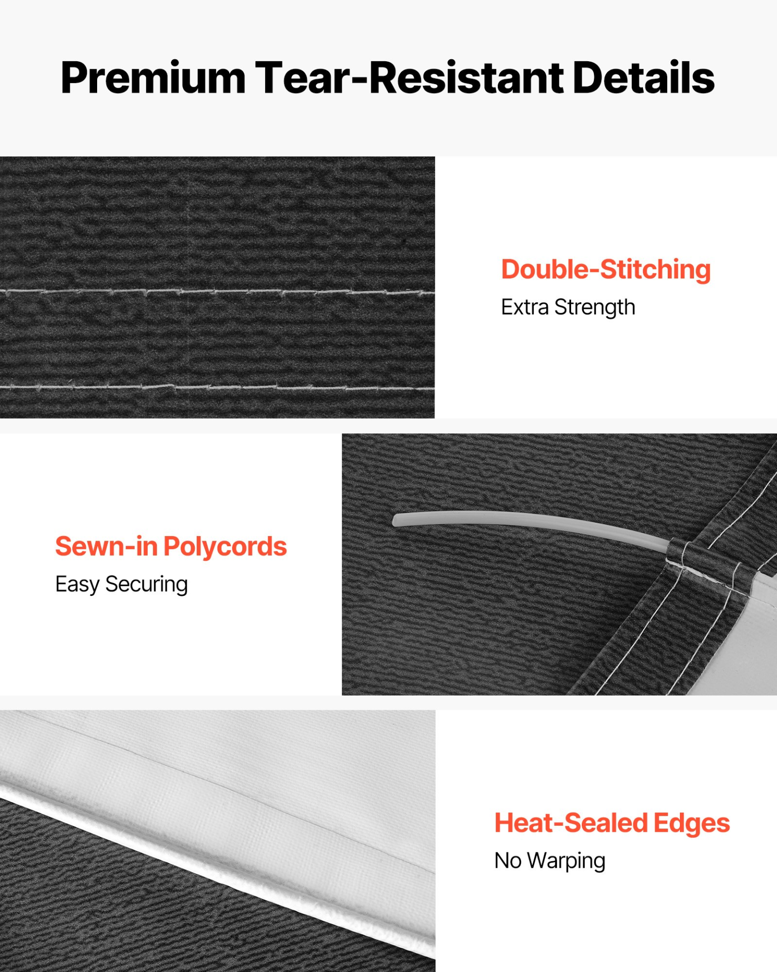 RV Awning Fabric Replacement, Black Fade