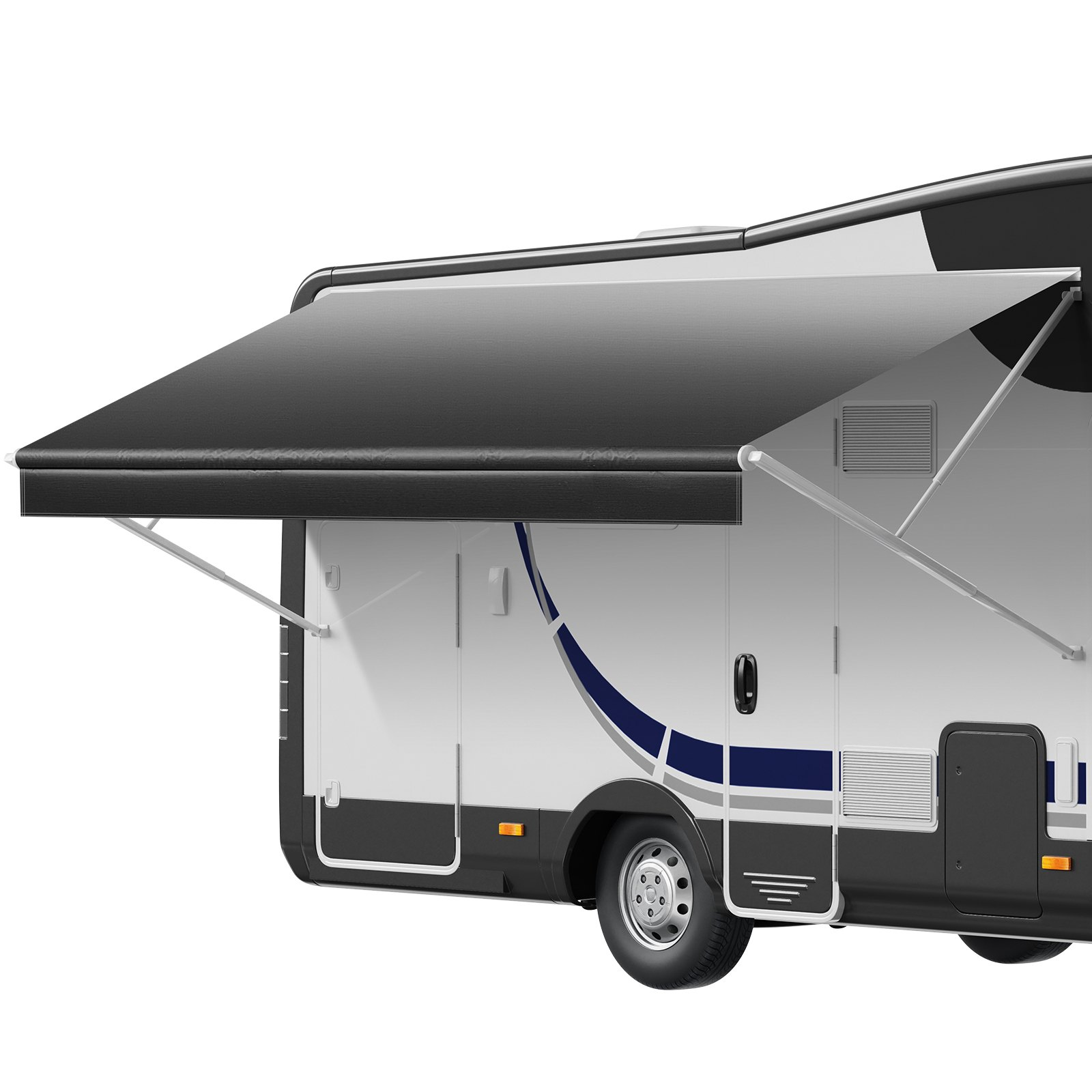 RV Awning Fabric Replacement, Black Fade
