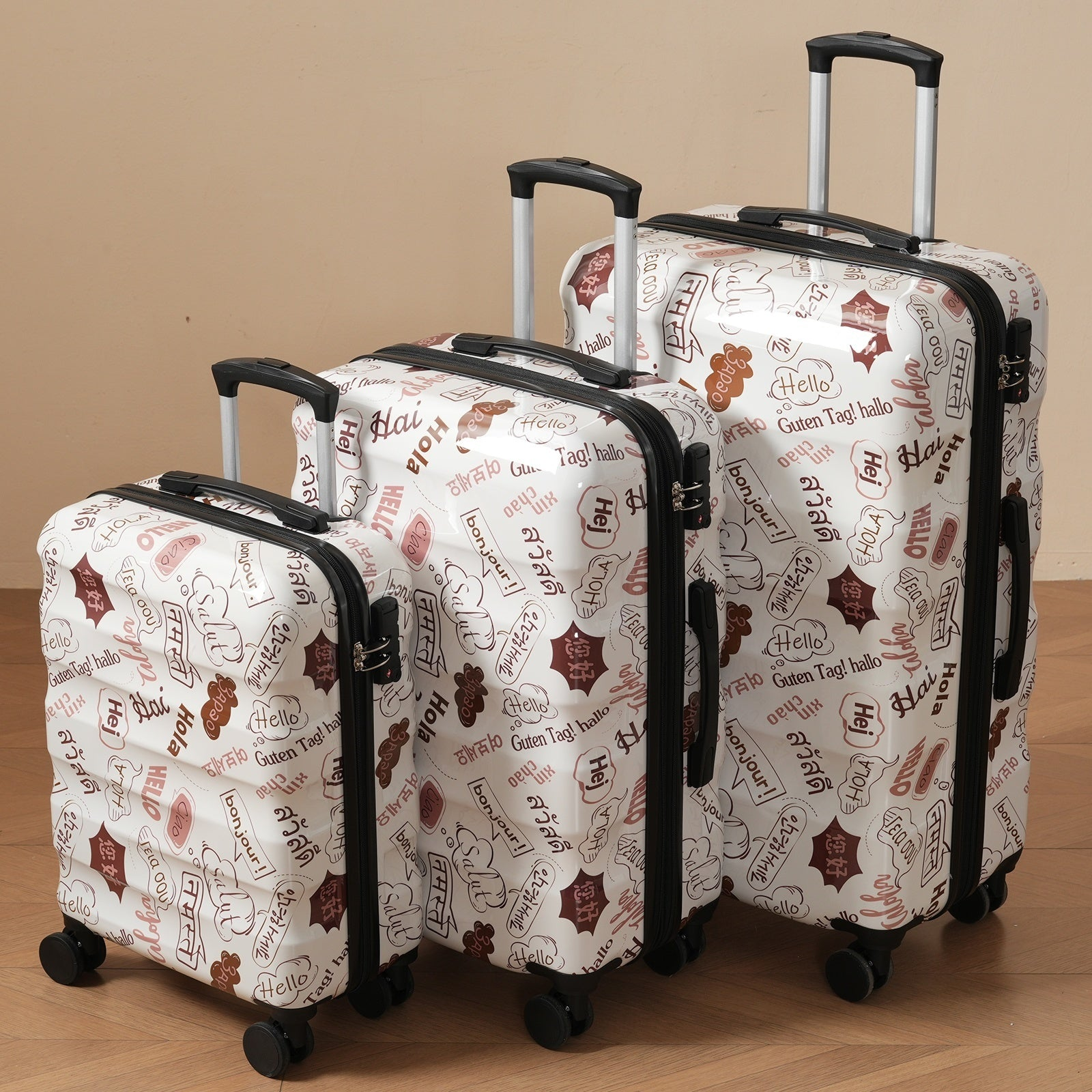 Set 3 Piece &ndash; Hardshell Suitcases With Spinner Wheels And Tsa Lock