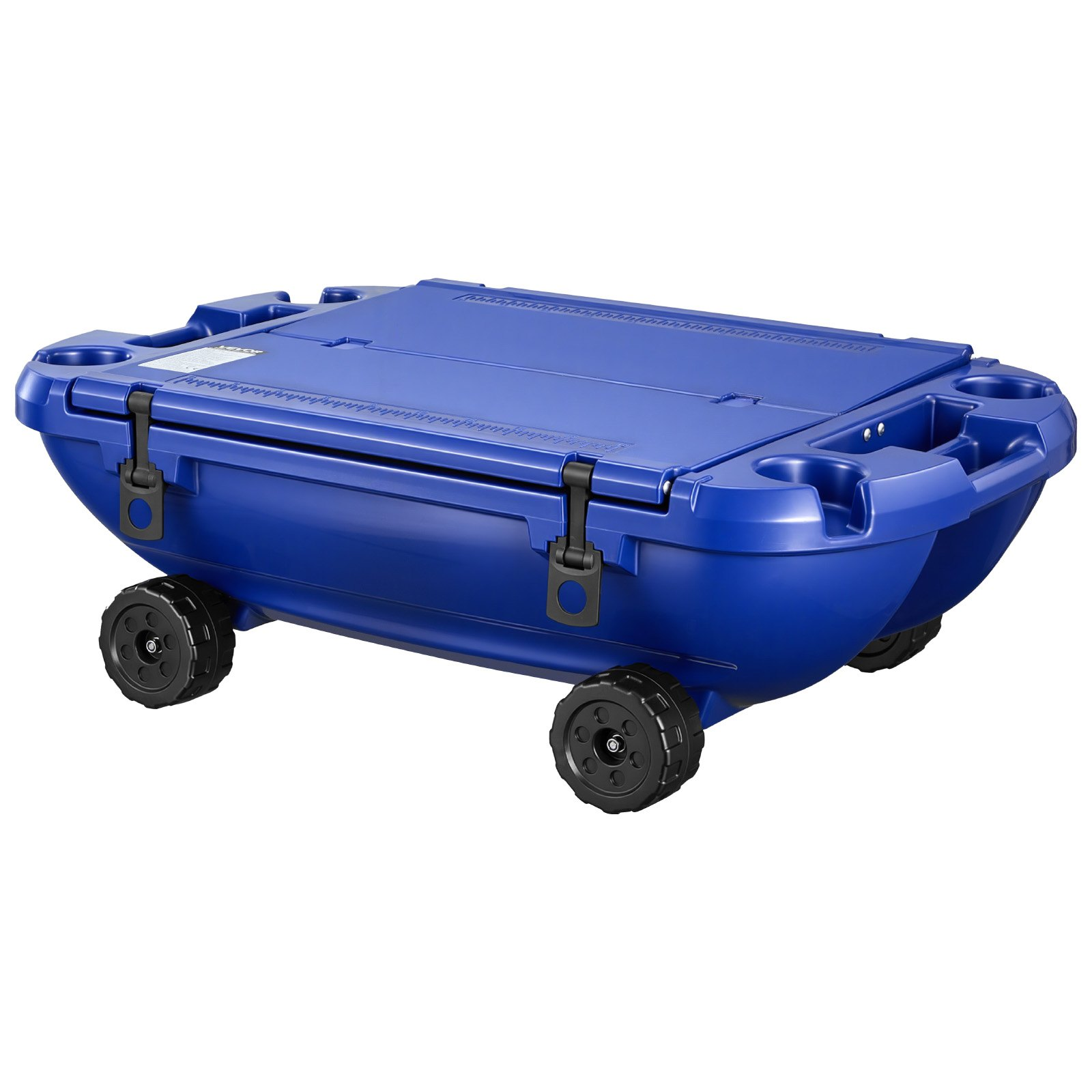 Floating Cooler, 40 QT Floating Ice Chest with Dry Storage, Deep Blue