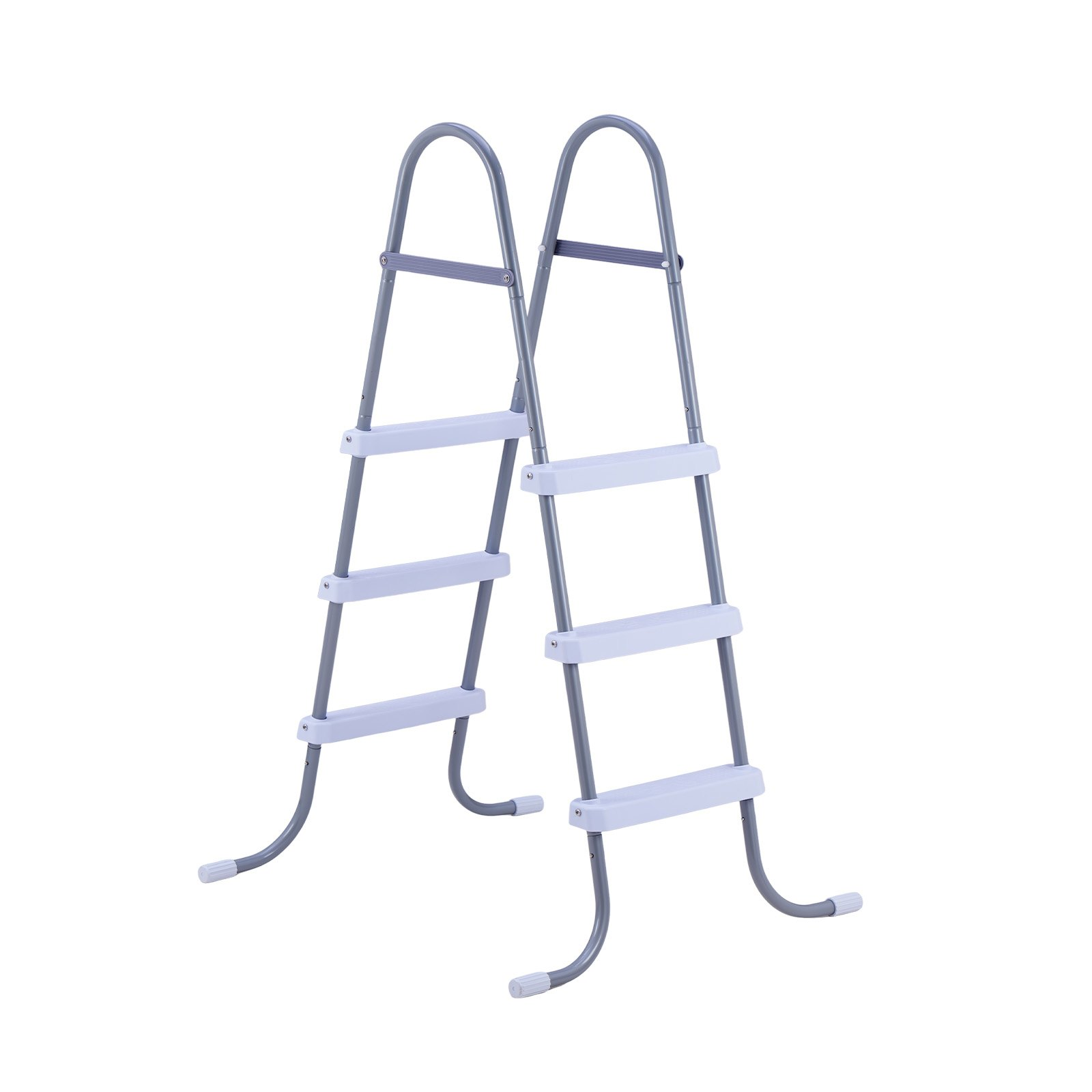 Above Ground Pool Ladder, Gray & White