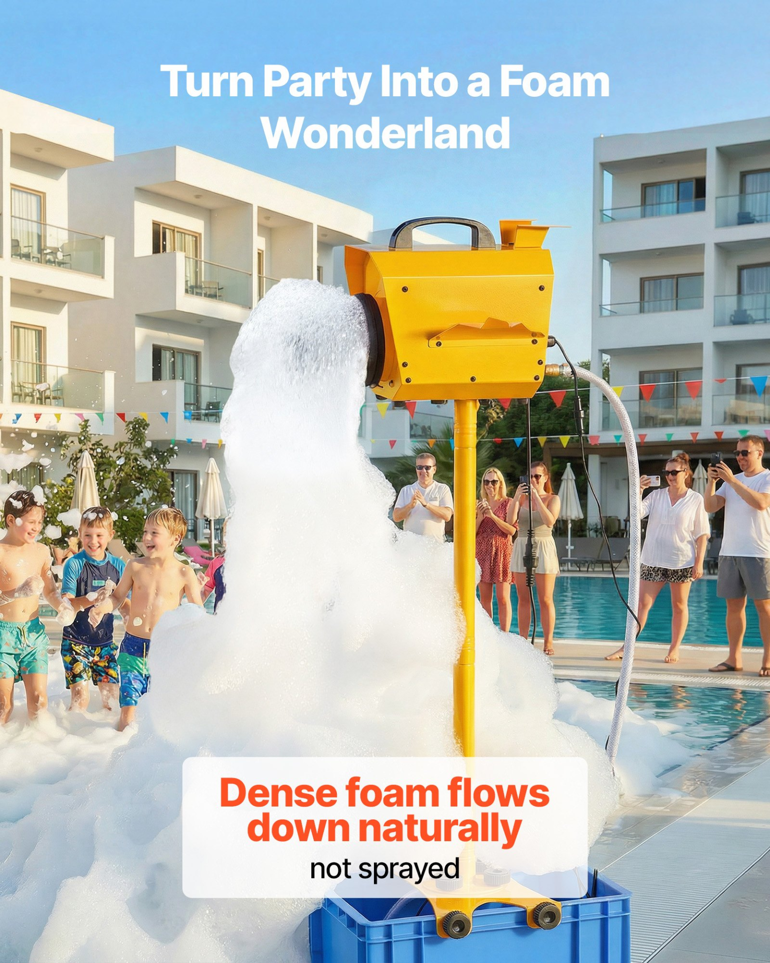 Adjustable Angle Control Foam Cannon Party Machine