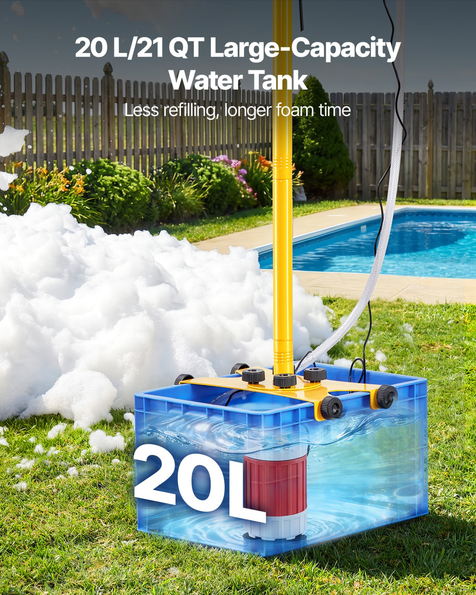 Adjustable Angle Control Foam Cannon Party Machine