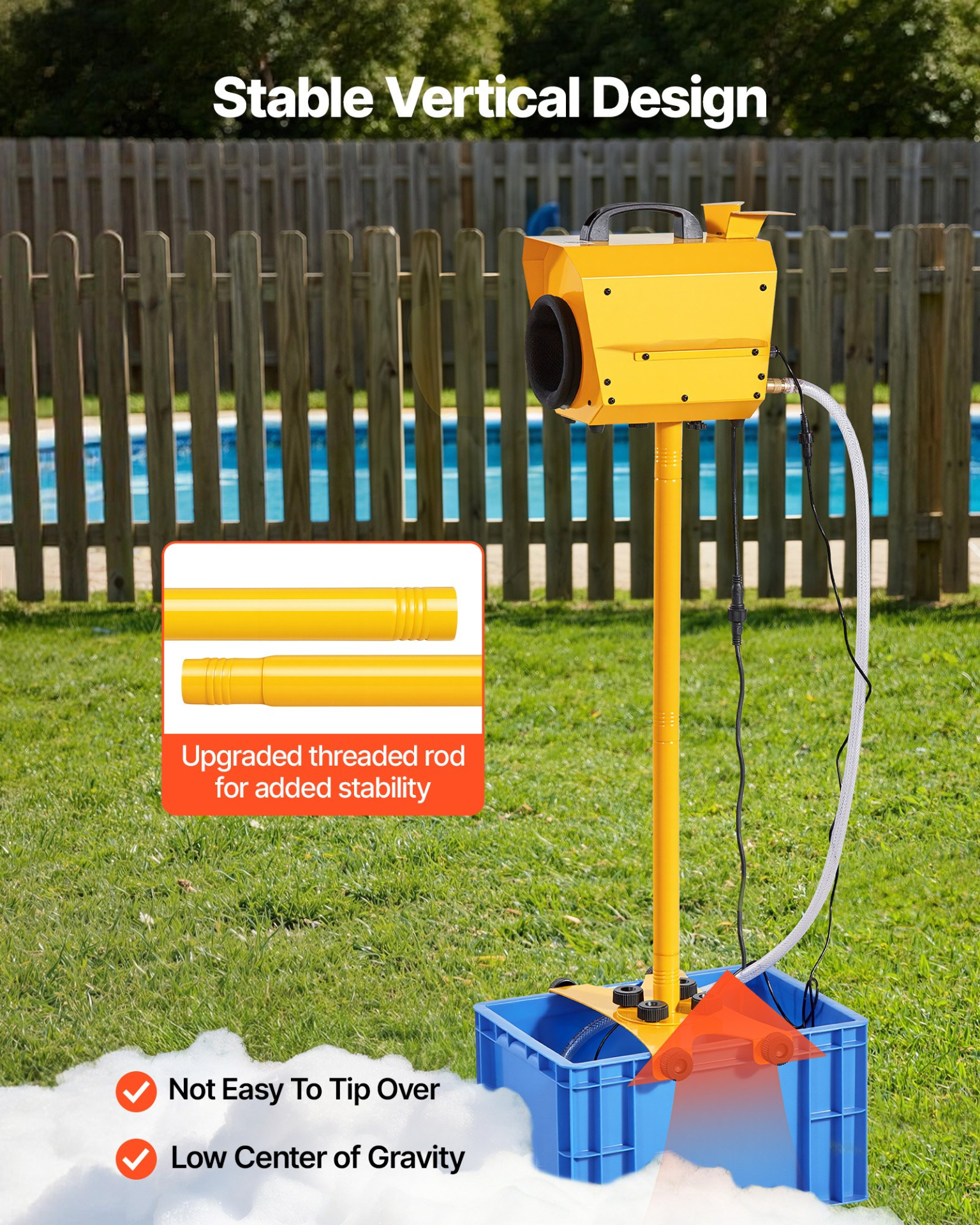 Adjustable Angle Control Foam Cannon Party Machine