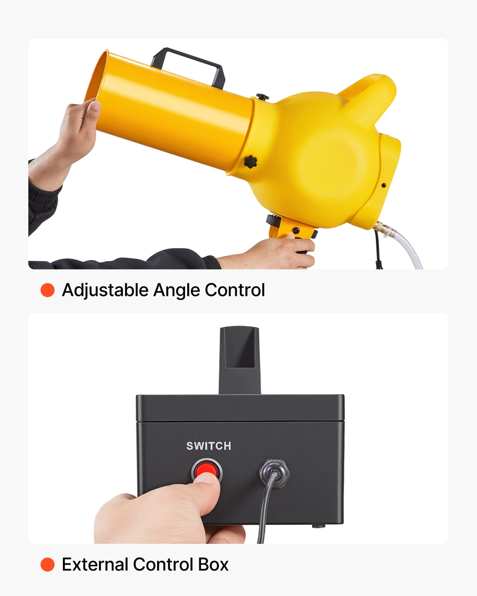 Foam Machine, Handheld Spray Foam Cannon Party Machine, Continuous Foams Output