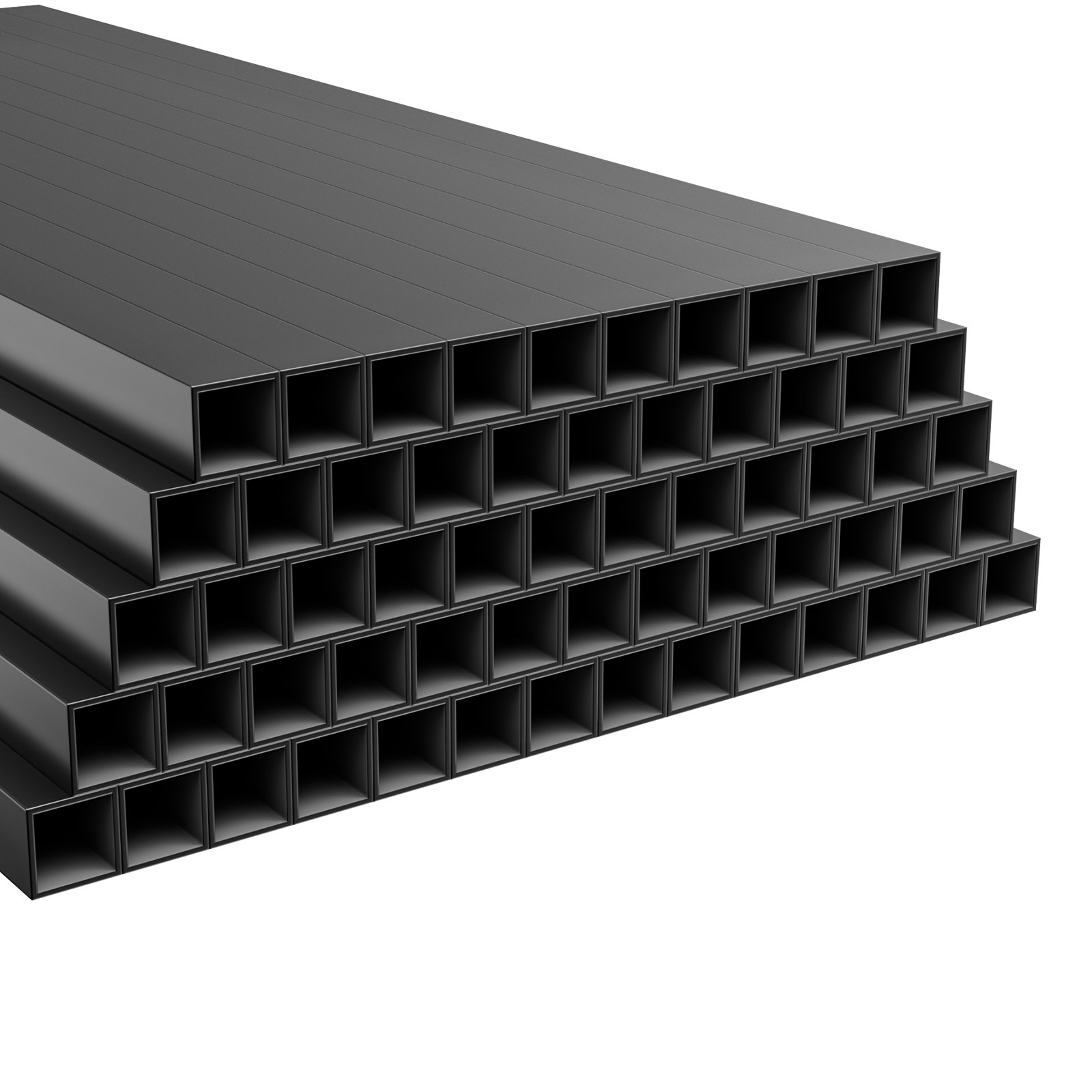 125 Pack 26" Aluminum Deck Balusters 3/4" Square Railing Spindles Black