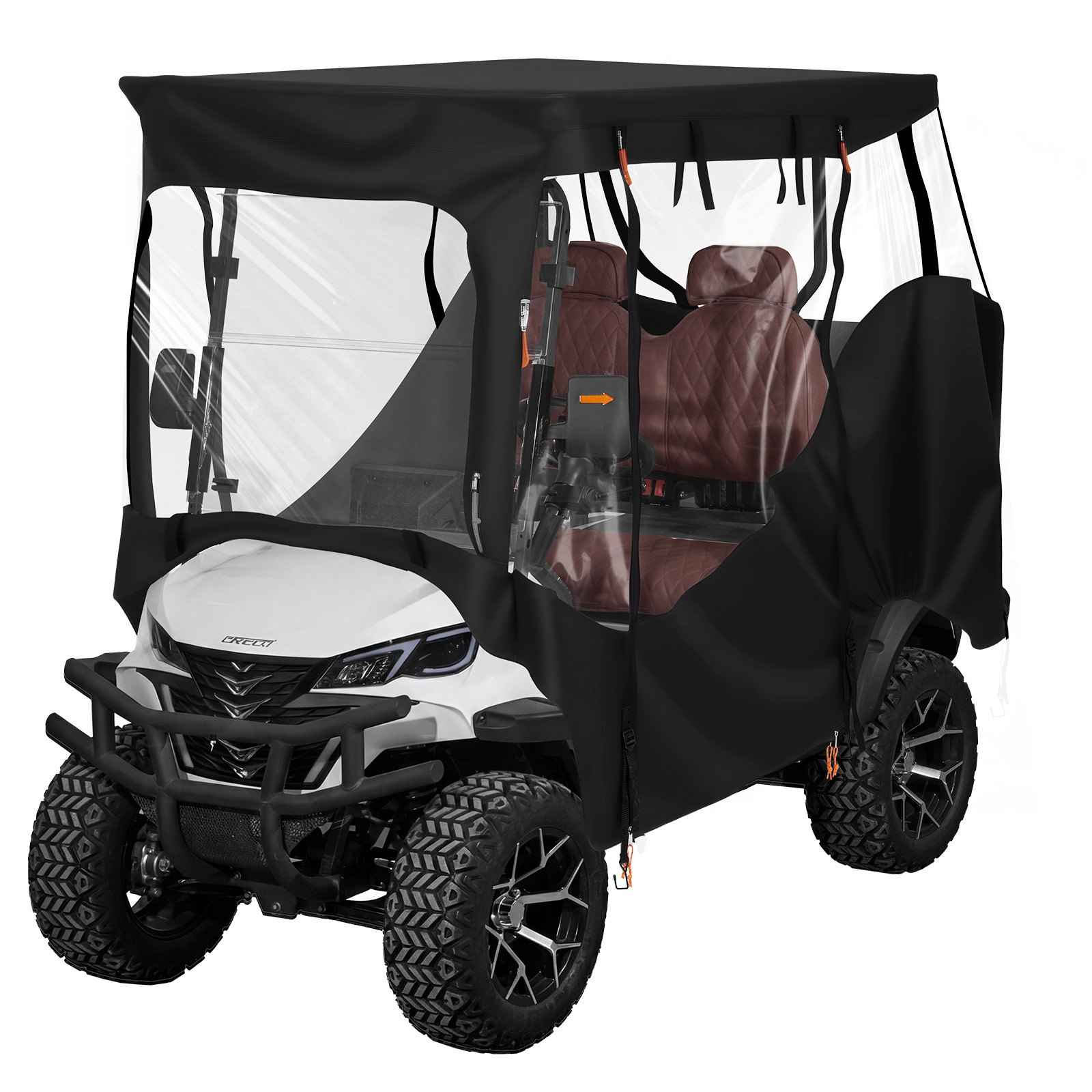 Golf Cart Cover, PVC Coating & Windproof Hook Design