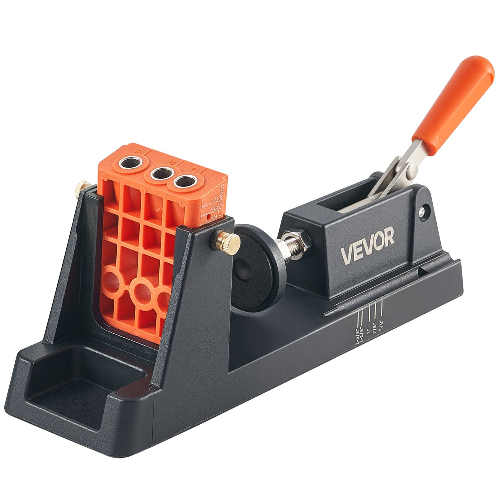 Pocket Hole Jig Kit 1/2"–1-1/2" Adjustable w/ Dust Adapter