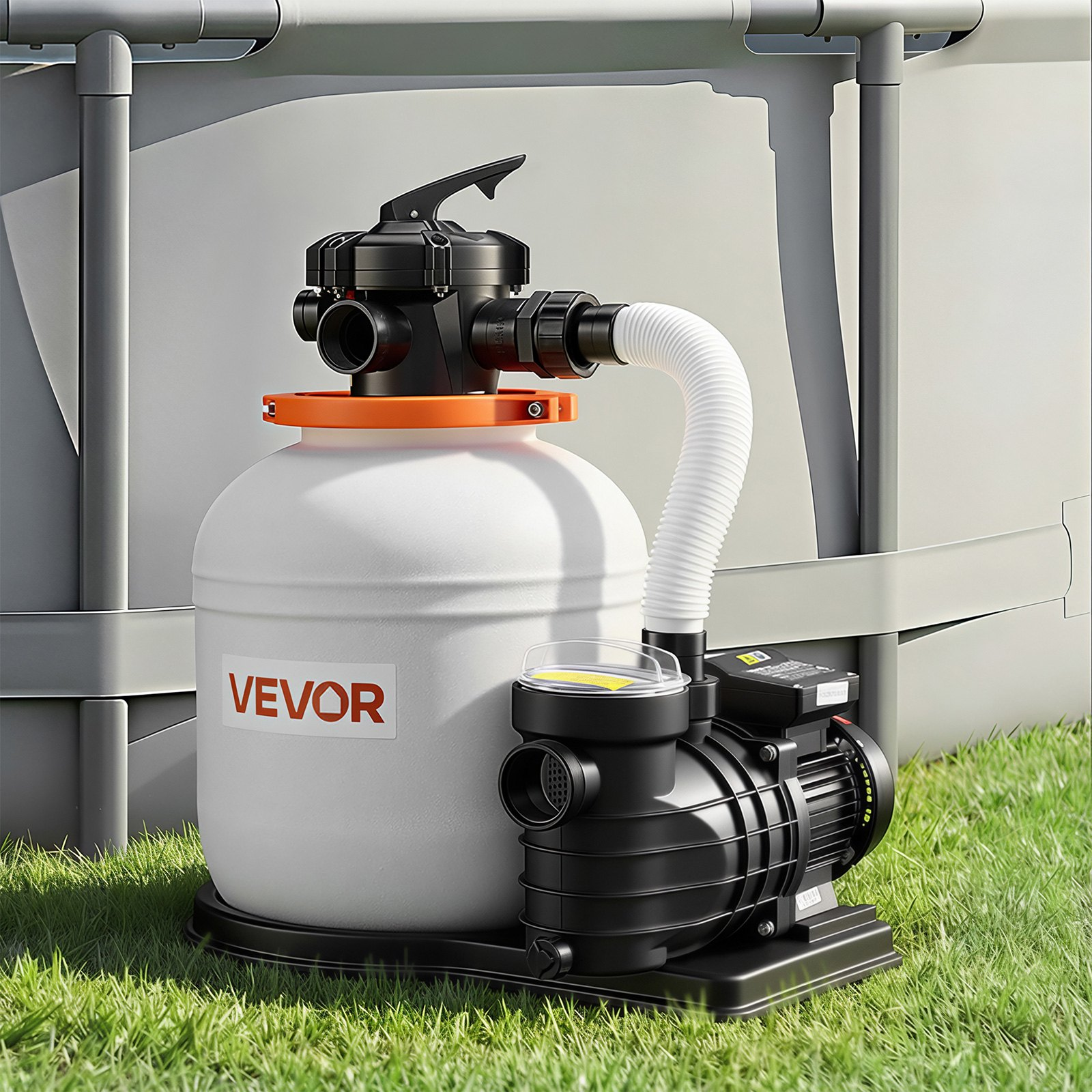 FlashPure 14in Sand Filter Pump 0.75HP 3500GPH Pool System