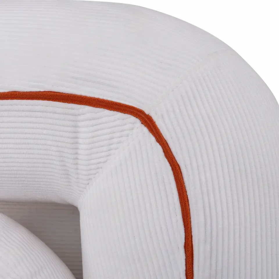 Modern Three-Seat Corduroy Channel-Tufted Cloud Sofa thumbnail 20