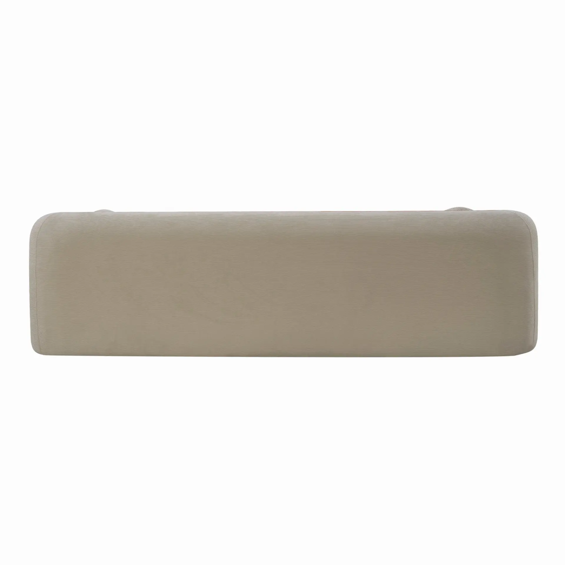 Modern Three-Seat Corduroy Channel-Tufted Cloud Sofa - view 35