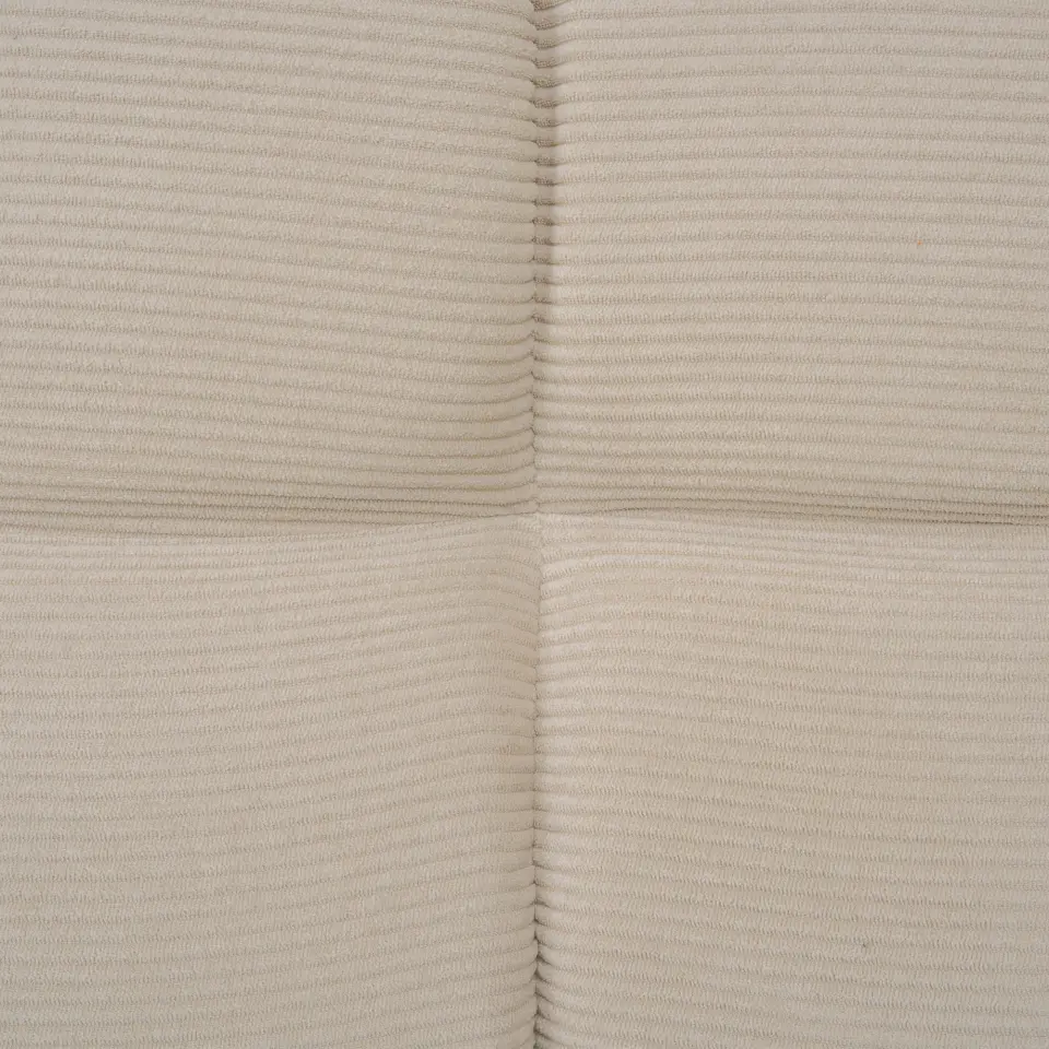 Modern Three-Seat Corduroy Channel-Tufted Cloud Sofa thumbnail 36