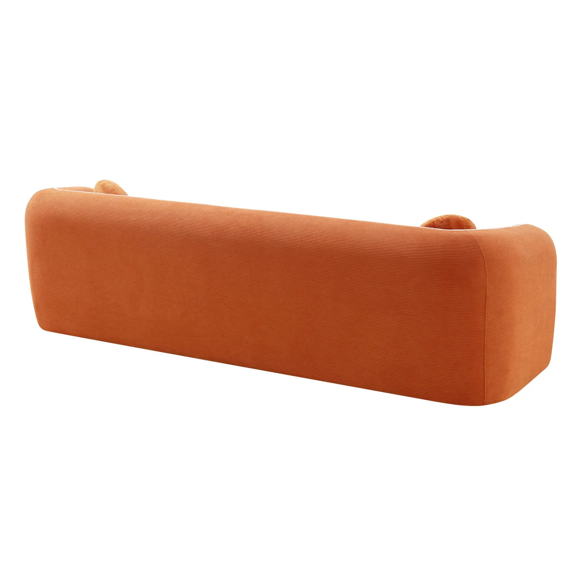 Modern Three-Seat Corduroy Channel-Tufted Cloud Sofa - view 51