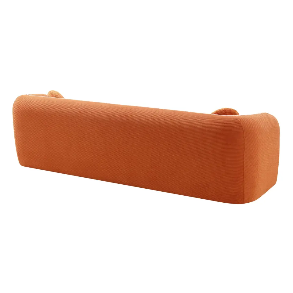 Modern Three-Seat Corduroy Channel-Tufted Cloud Sofa thumbnail 51
