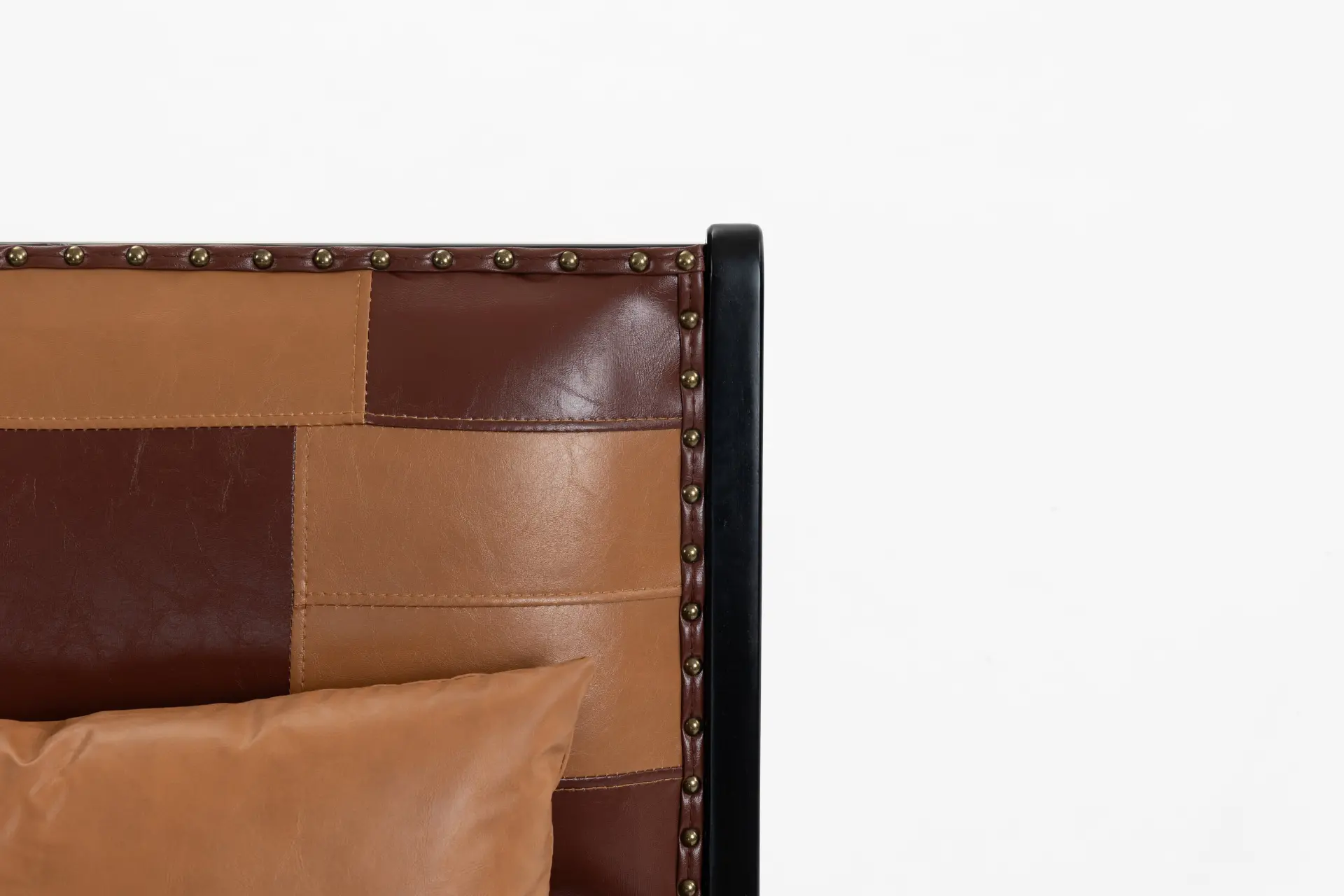 Mid-Century PU Leather Wood Frame Accent Chair - view 9