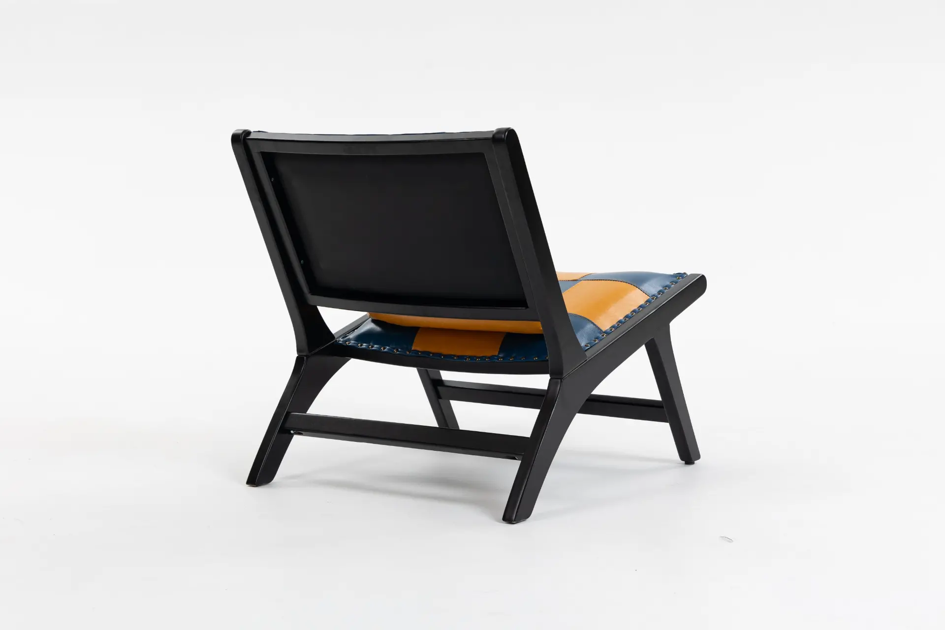 Mid-Century PU Leather Wood Frame Accent Chair - view 20