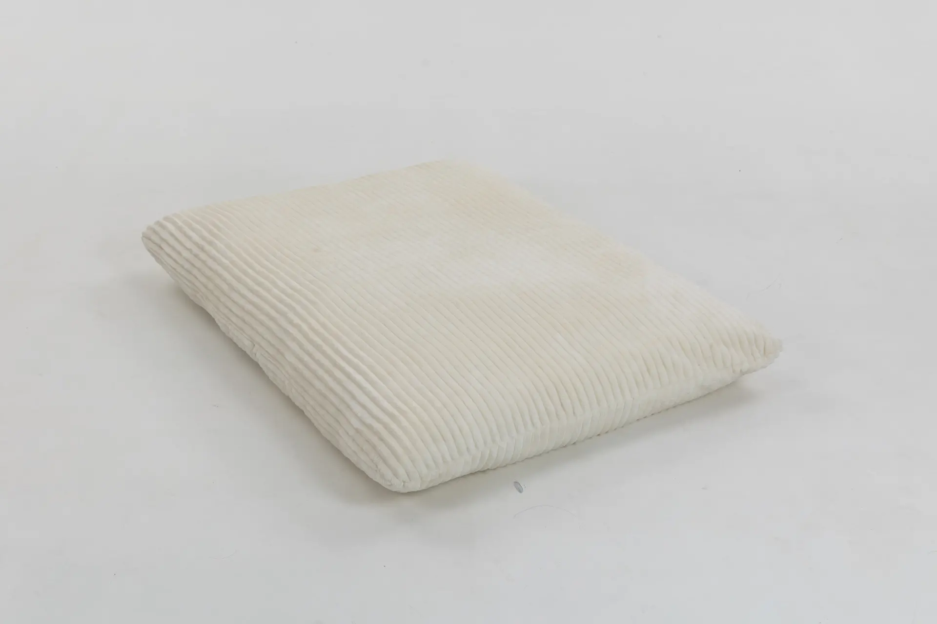 Corduroy Beanbag Low Accent Chair with Rubberwood - view 35