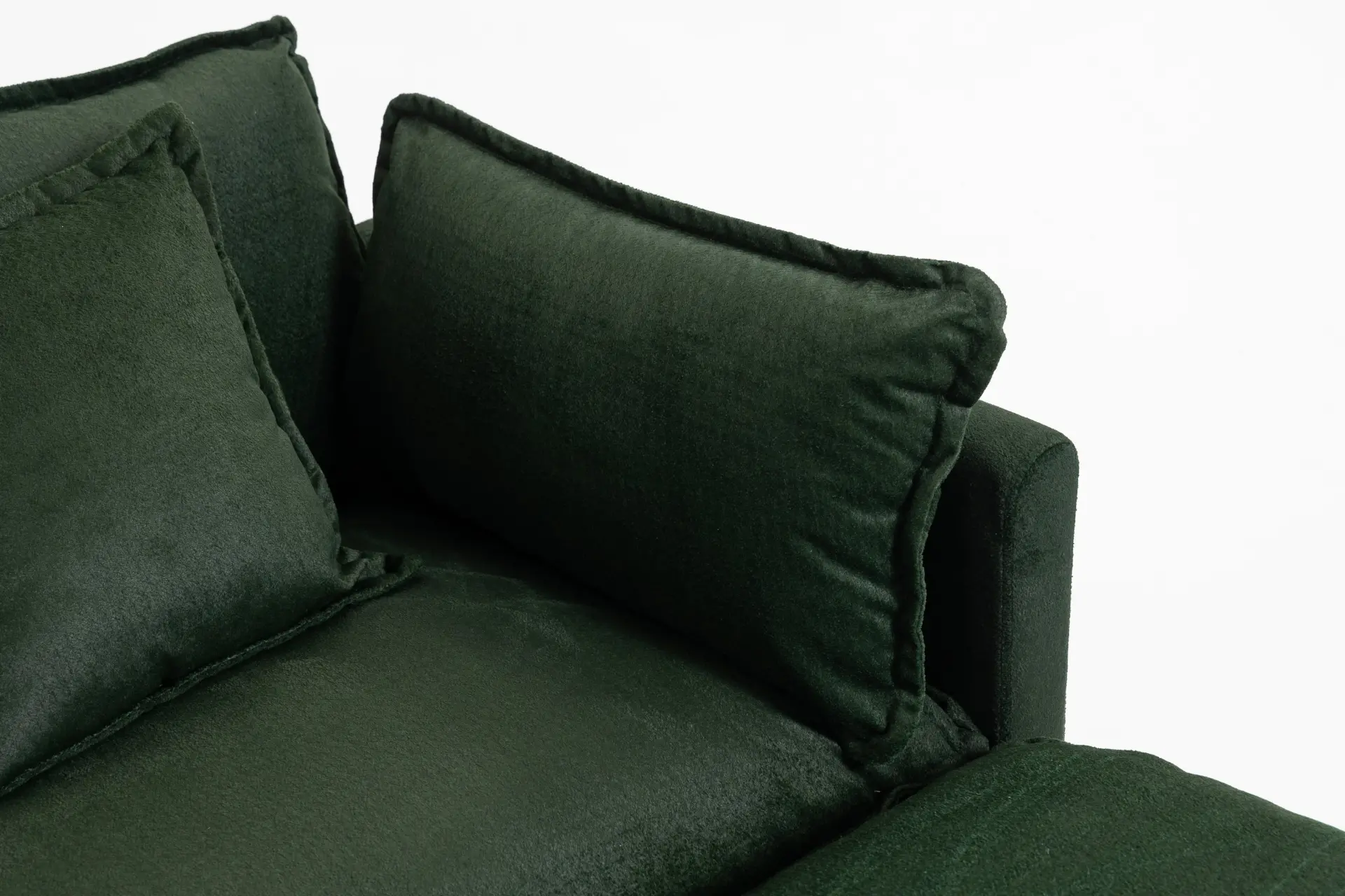 Chenille Four-Seat Modular Sofa with Dual Ottomans - view 28