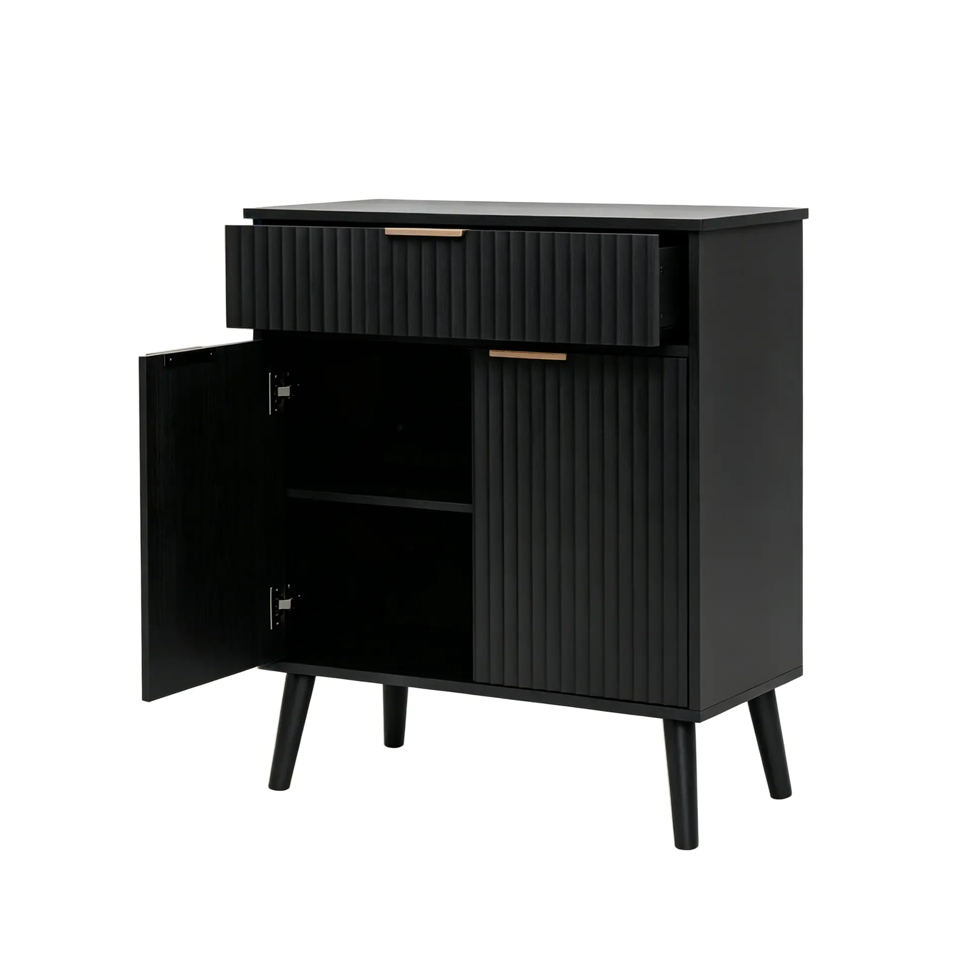 Two-Door Wooden Buffet Cabinet with Storage Drawer - view 11