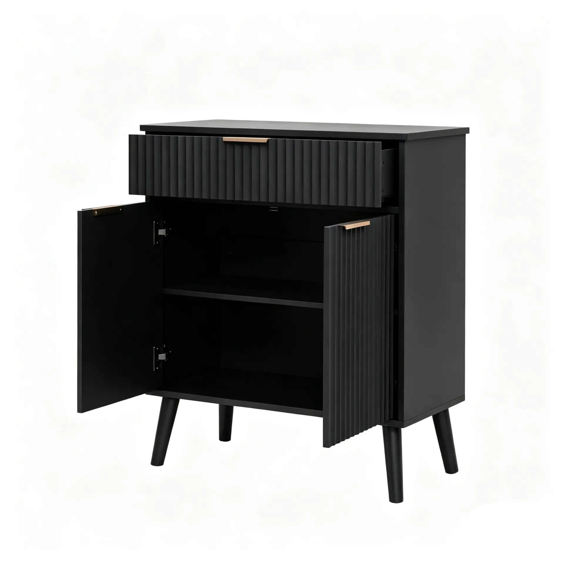 Two-Door Wooden Buffet Cabinet with Storage Drawer - view 13