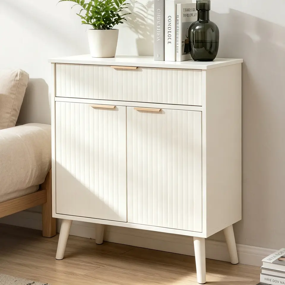 Two-Door Wooden Buffet Cabinet with Storage Drawer thumbnail 37