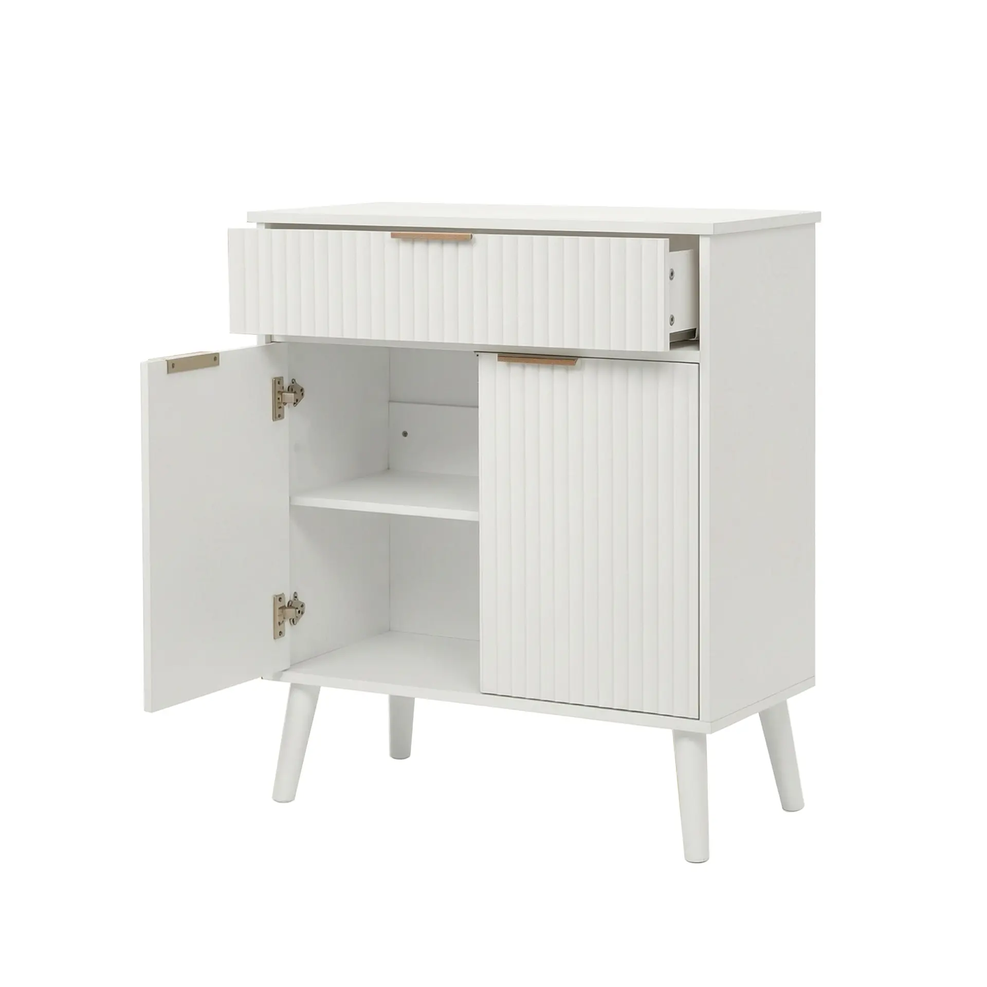 Two-Door Wooden Buffet Cabinet with Storage Drawer - view 42