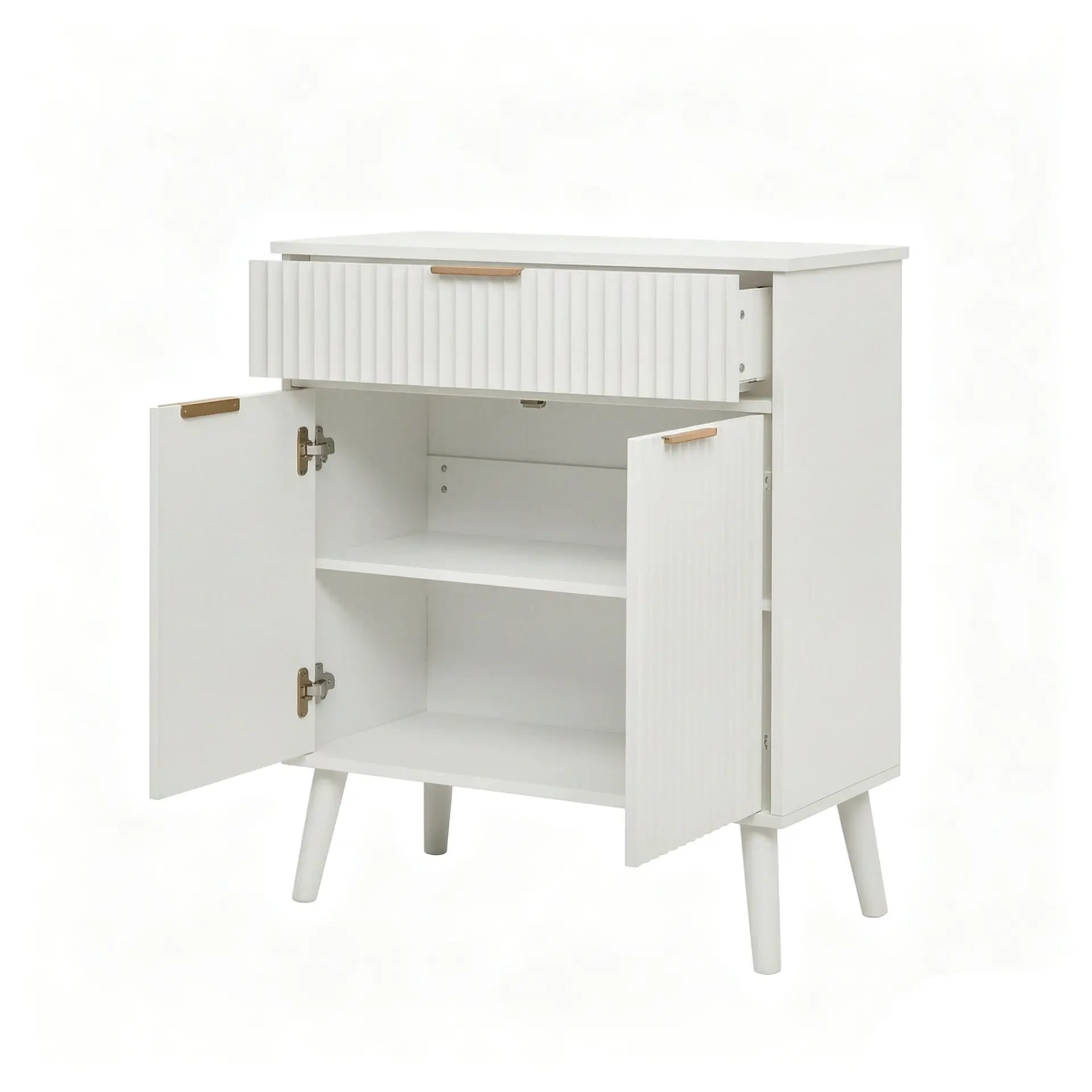 Two-Door Wooden Buffet Cabinet with Storage Drawer - view 44