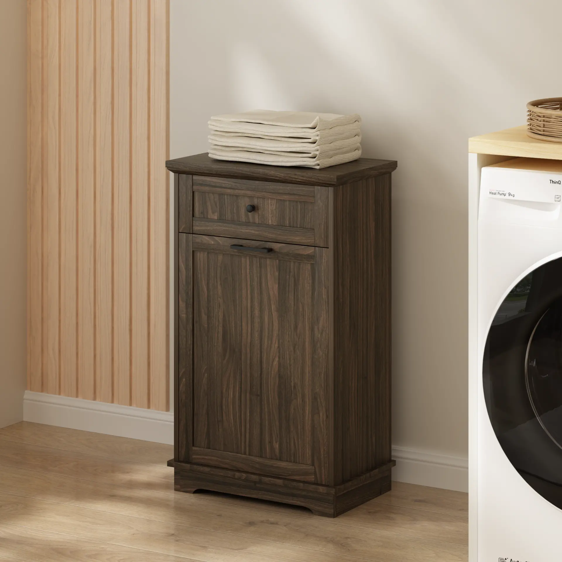Freestanding Tilt-Out Ten-Gallon Concealed Trash Cabinet - view 3