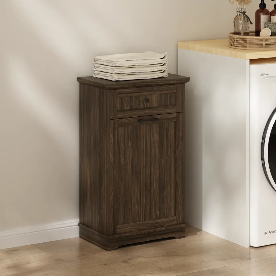 Freestanding Tilt-Out Ten-Gallon Concealed Trash Cabinet thumbnail 5