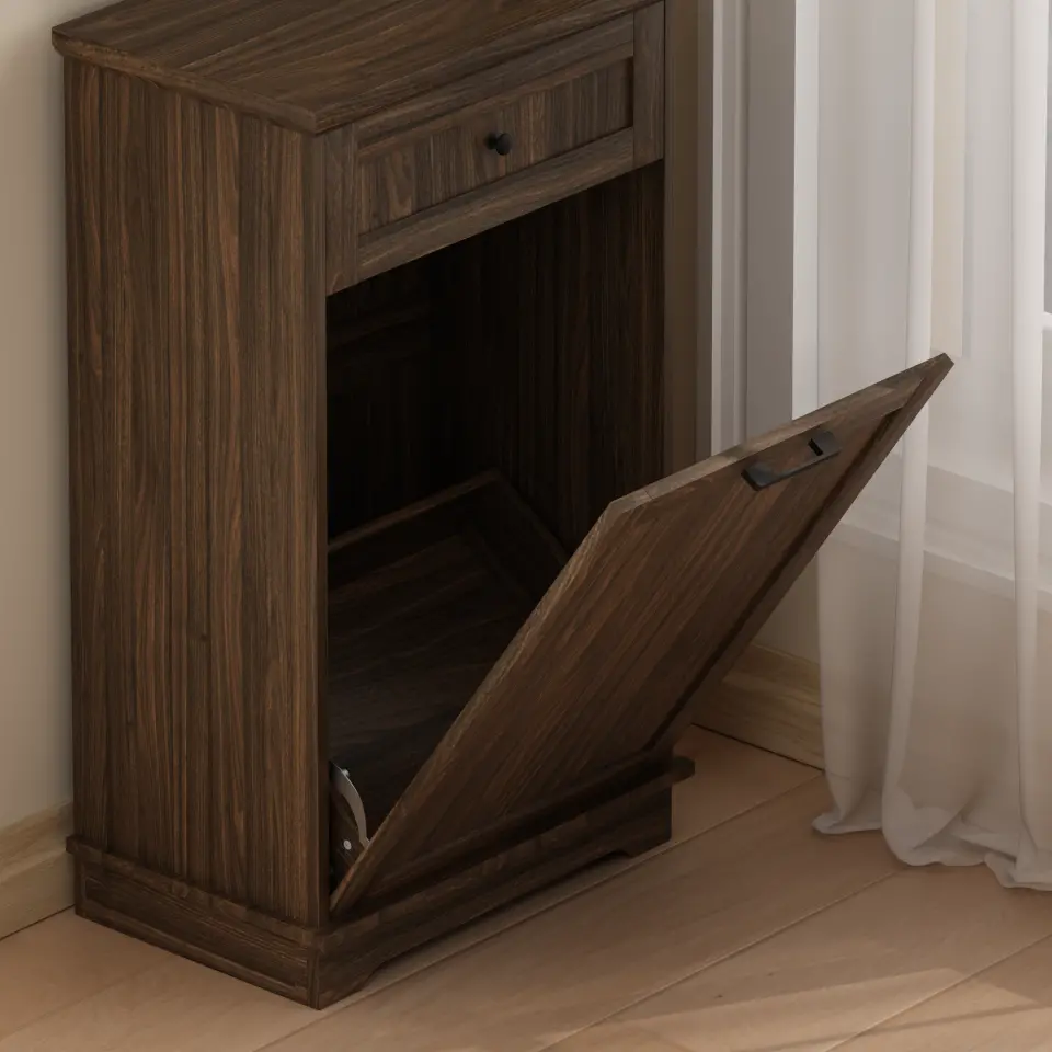 Freestanding Tilt-Out Ten-Gallon Concealed Trash Cabinet thumbnail 9