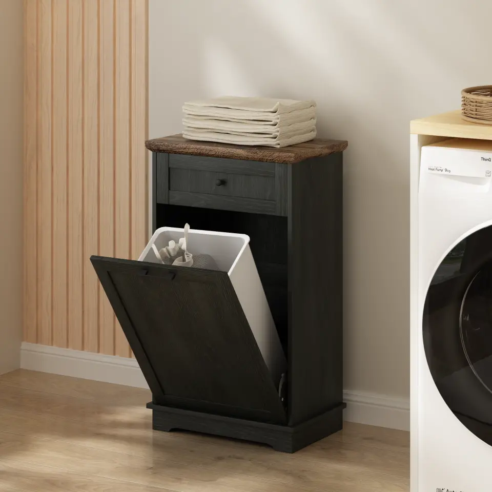 Freestanding Tilt-Out Ten-Gallon Concealed Trash Cabinet thumbnail 37