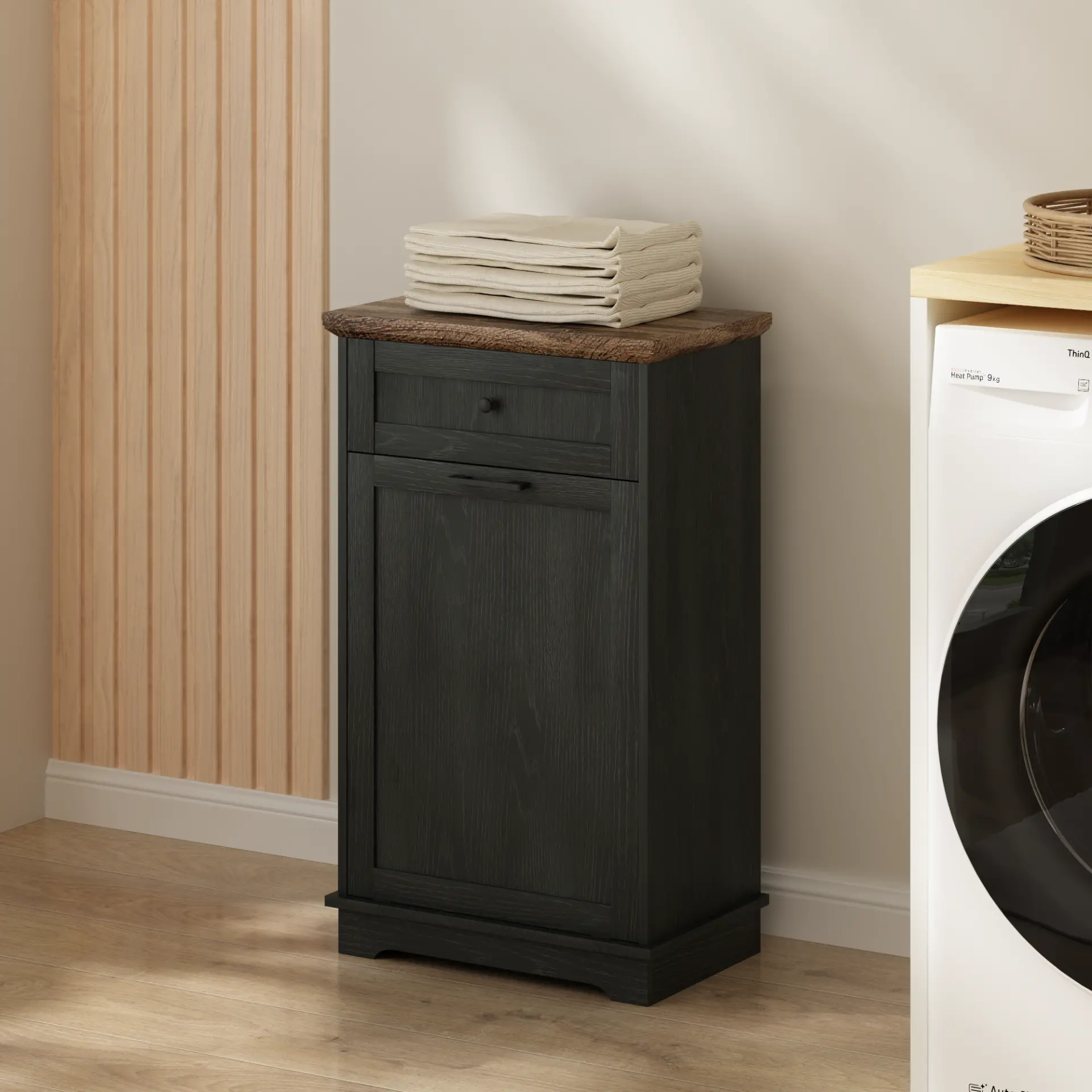 Freestanding Tilt-Out Ten-Gallon Concealed Trash Cabinet - view 38
