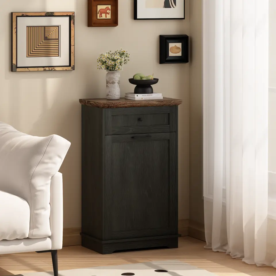 Freestanding Tilt-Out Ten-Gallon Concealed Trash Cabinet thumbnail 41