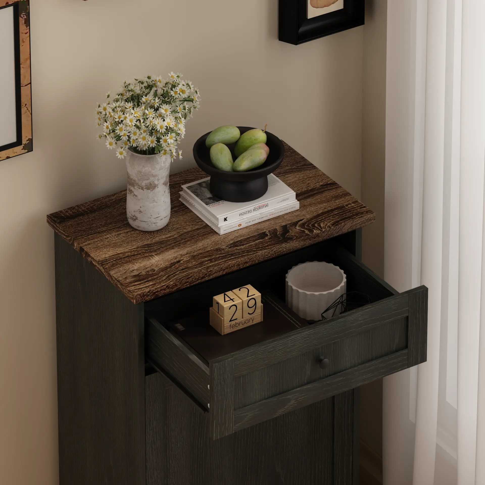 Freestanding Tilt-Out Ten-Gallon Concealed Trash Cabinet - view 43