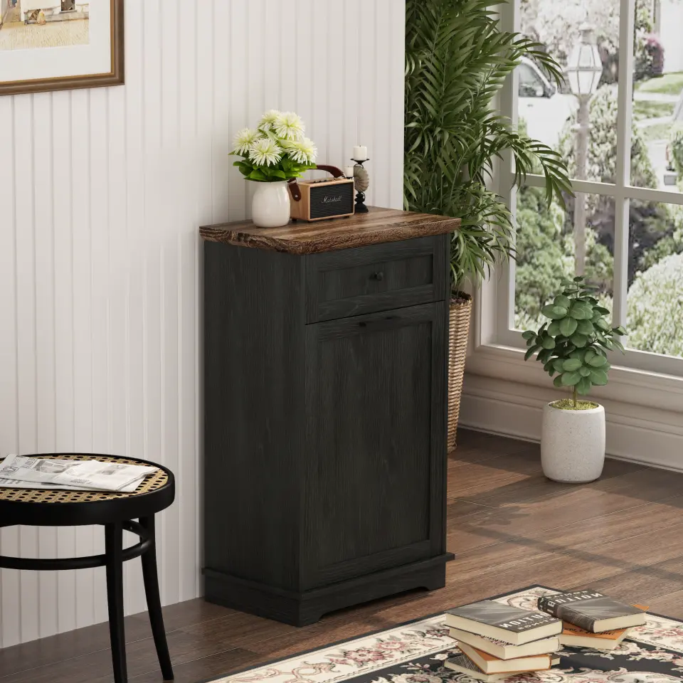 Freestanding Tilt-Out Ten-Gallon Concealed Trash Cabinet thumbnail 46